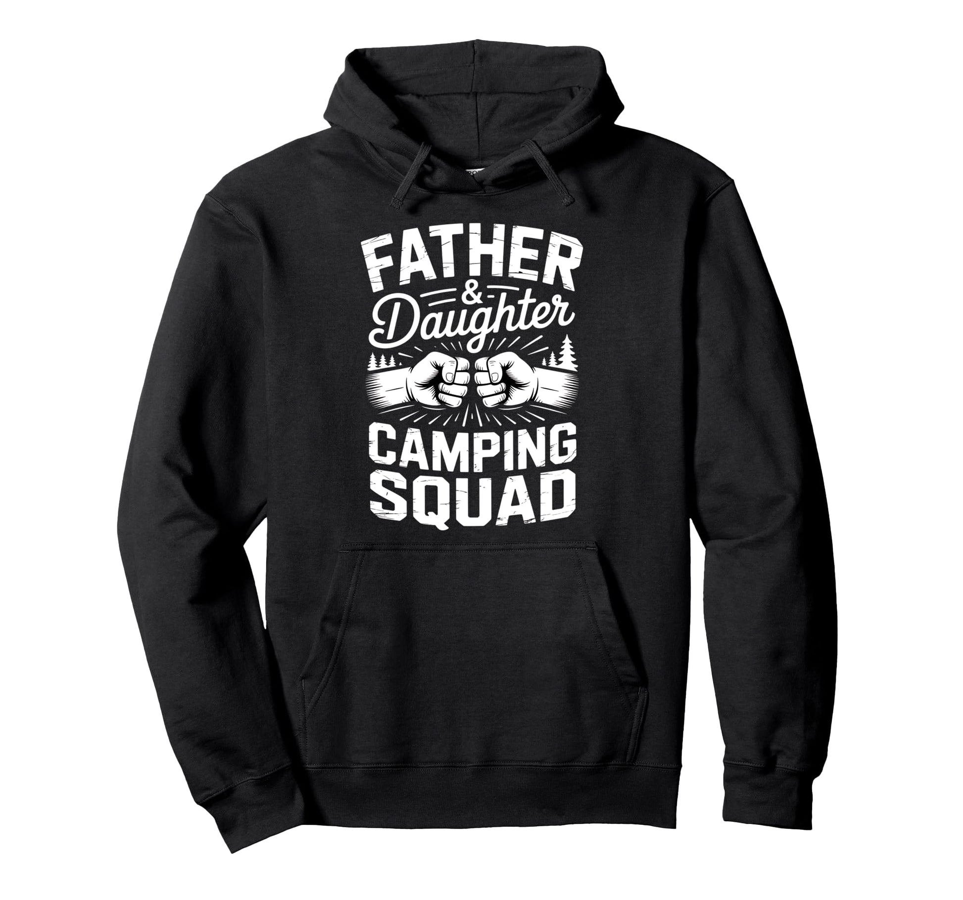 Father Daughter Camping Team Hoodie - Graphic Print for Adults - T-Shirt, Sweatshirt, Hoodie