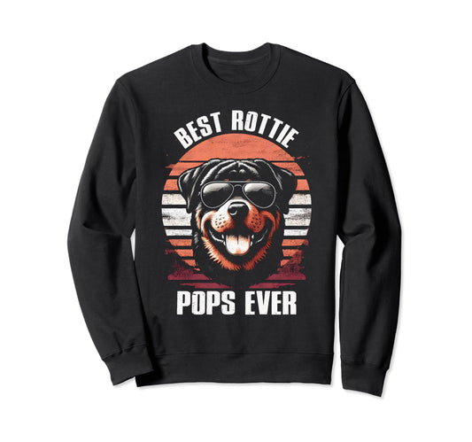 Best Rottie Pops Ever Rottweiler Dog Sweatshirt - Graphic Print Men Women - T-Shirt, Sweatshirt, Hoodie