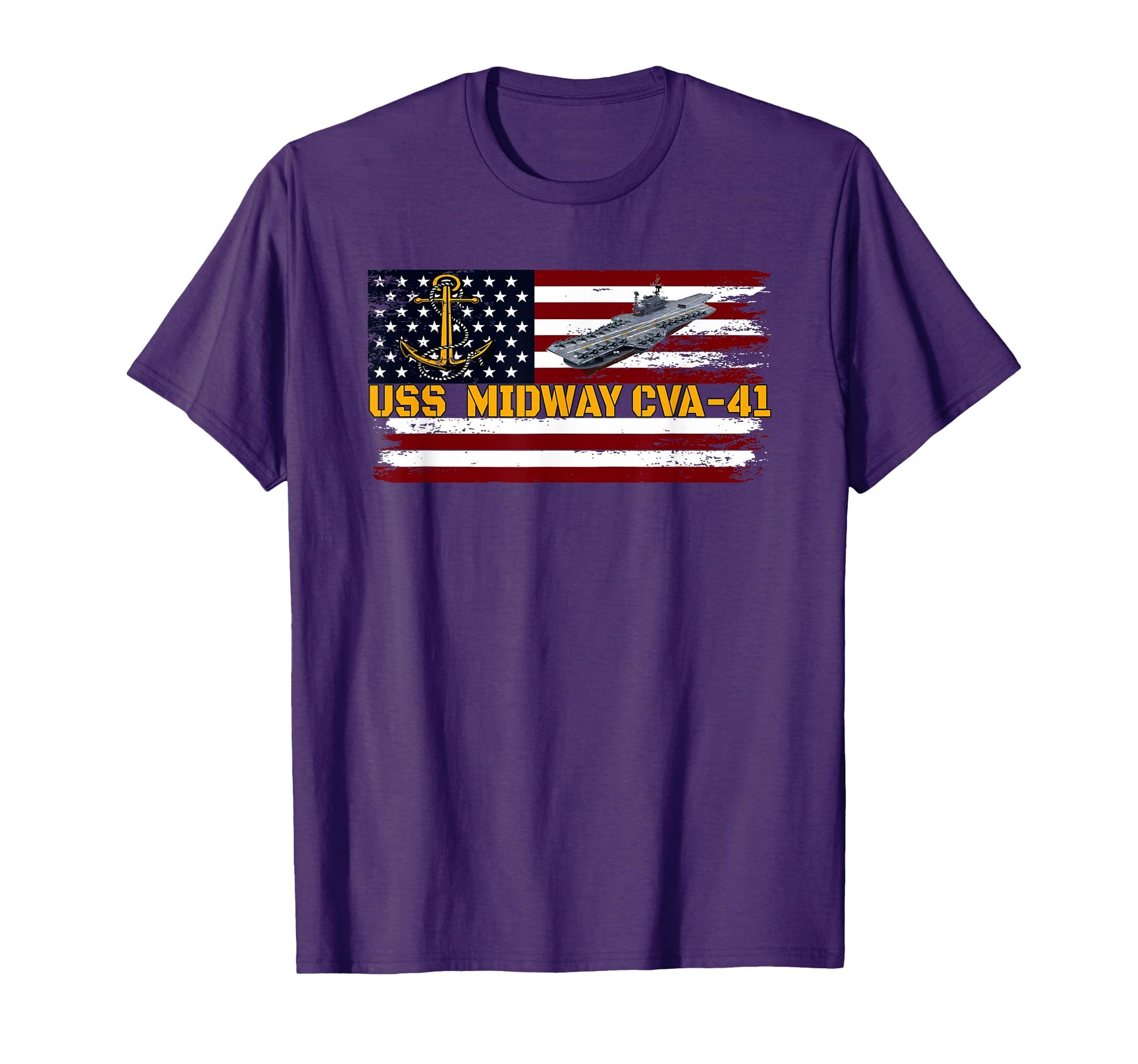 Aircraft Carrier Uss Midway Cva 41 T-Shirt - Unique Graphic for Adults - T-Shirt, Sweatshirt, Hoodie