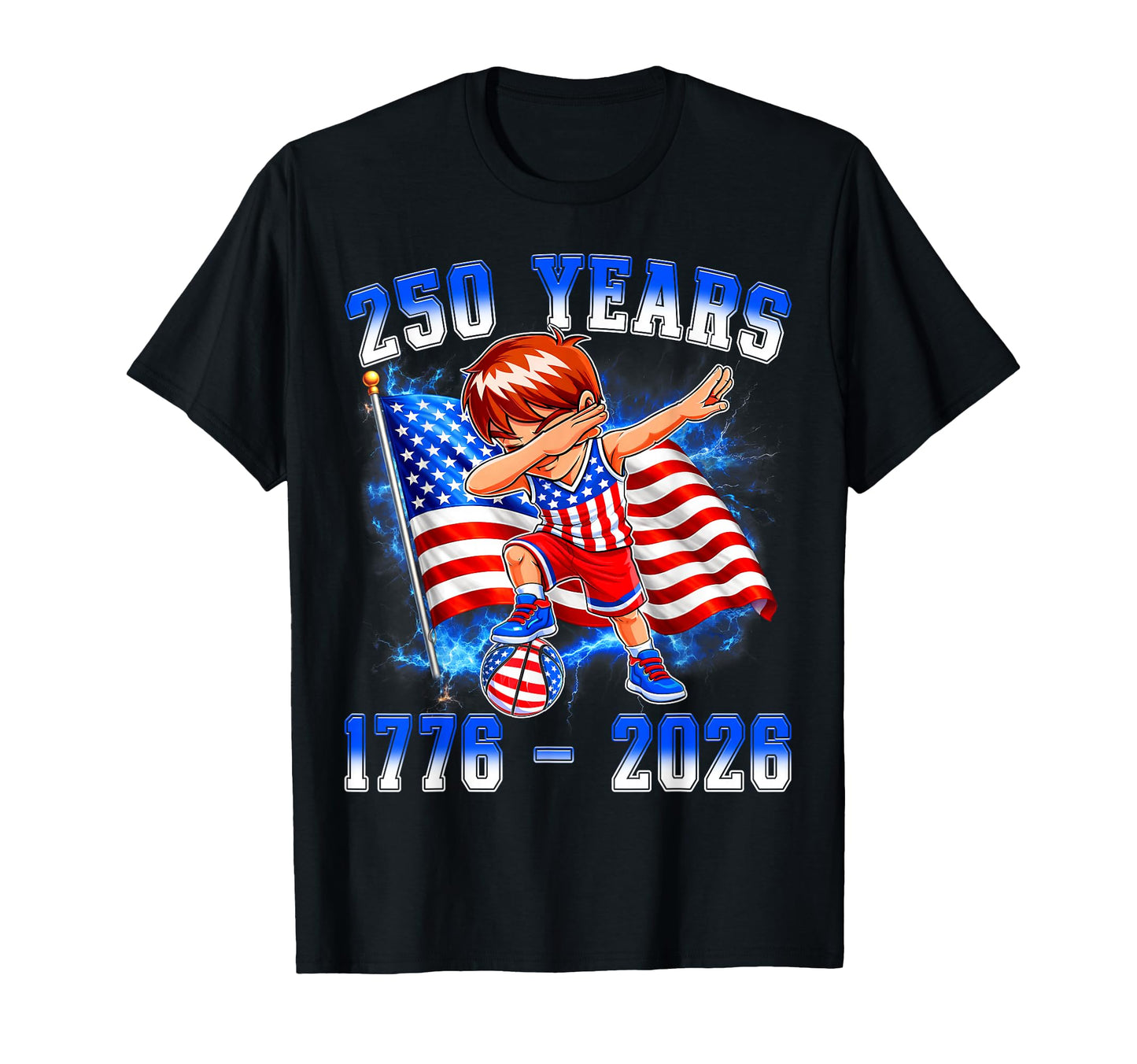 250 America Years 1776 2026 Basketball T-Shirt - Custom Art Print Unisex - T-Shirt, Sweatshirt, Hoodie
