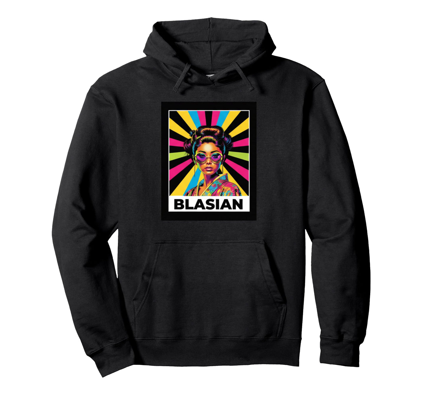 Blasian Pop Art Identity Hoodie - Casual Everyday Wear Men Women - T-Shirt, Sweatshirt, Hoodie
