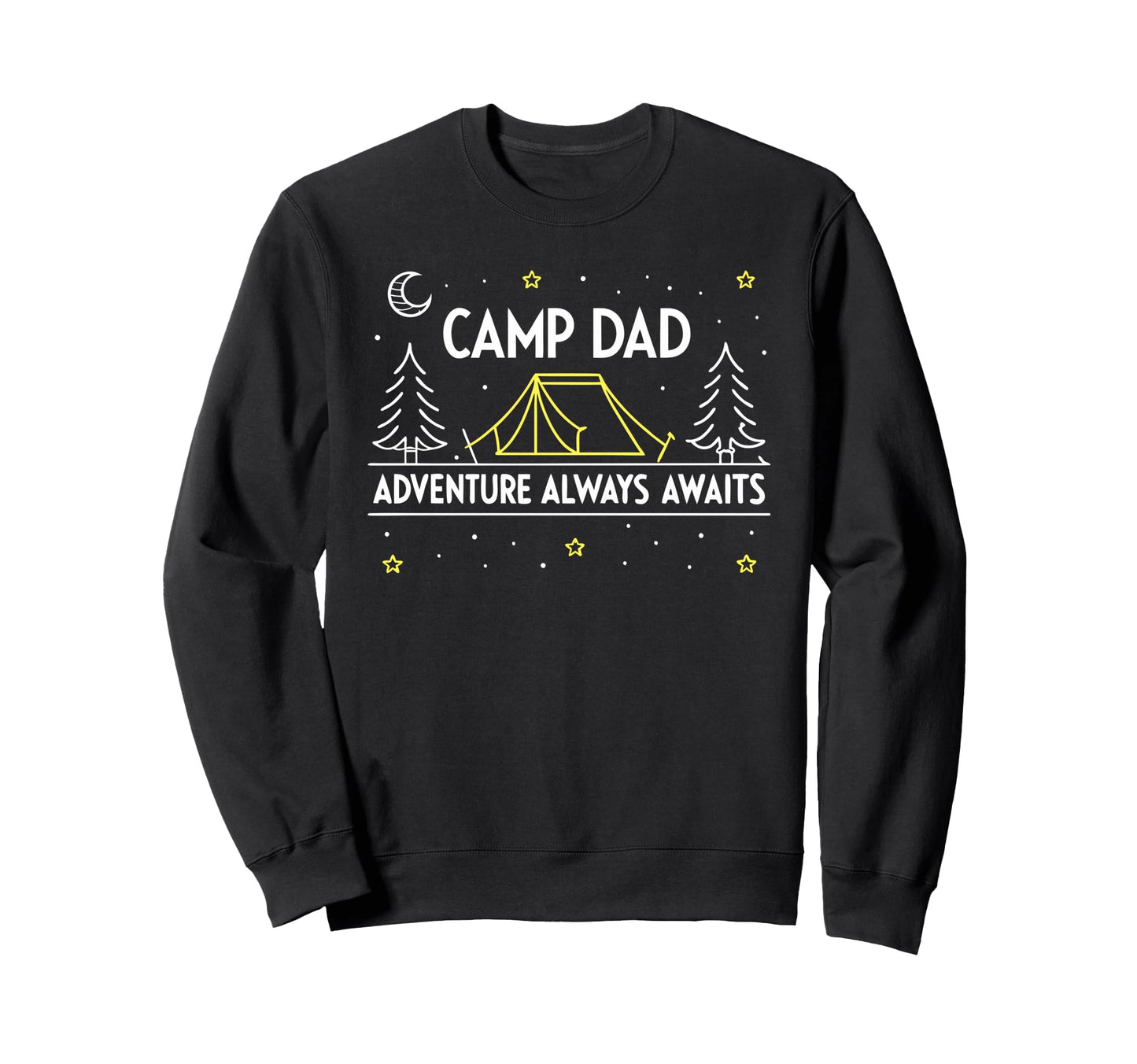 Camping Dad Adventure Camping Sweatshirt - Trendy Graphic for Adults - T-Shirt, Sweatshirt, Hoodie