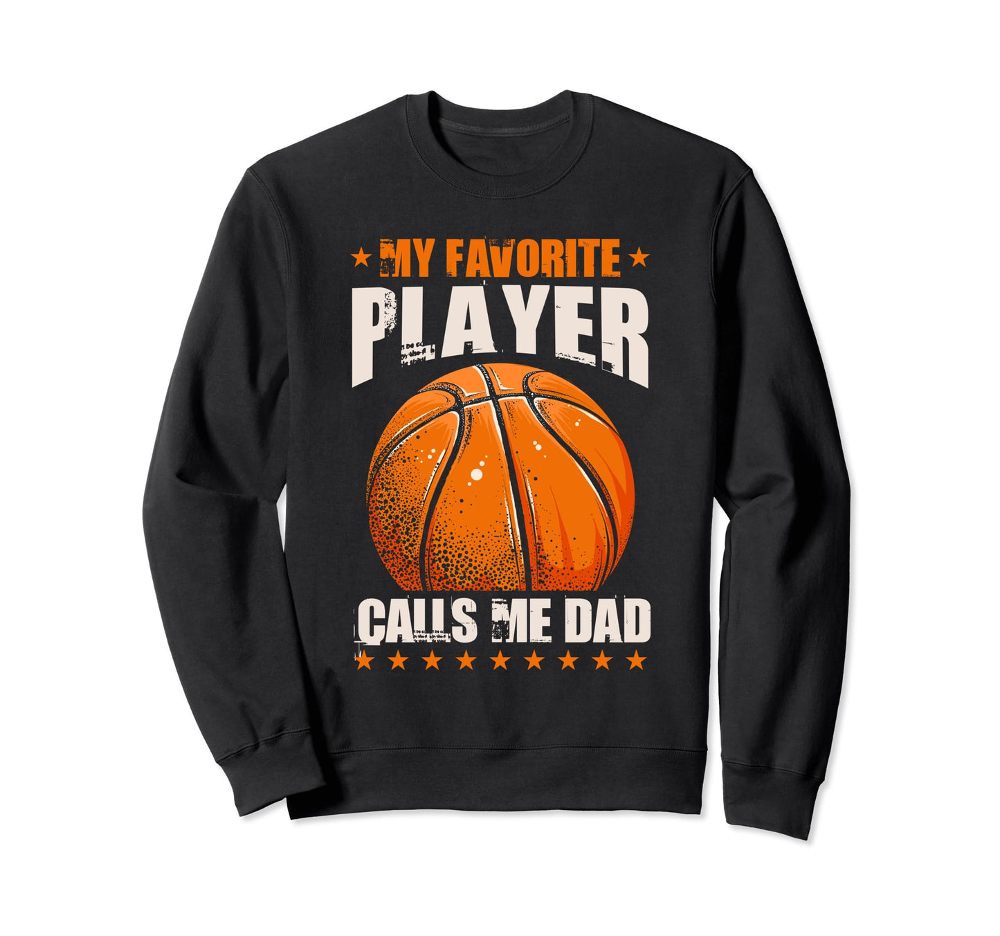 Funny Basketball Dad Fathers Day Sweatshirt - Minimalist Print Men Women - T-Shirt, Sweatshirt, Hoodie