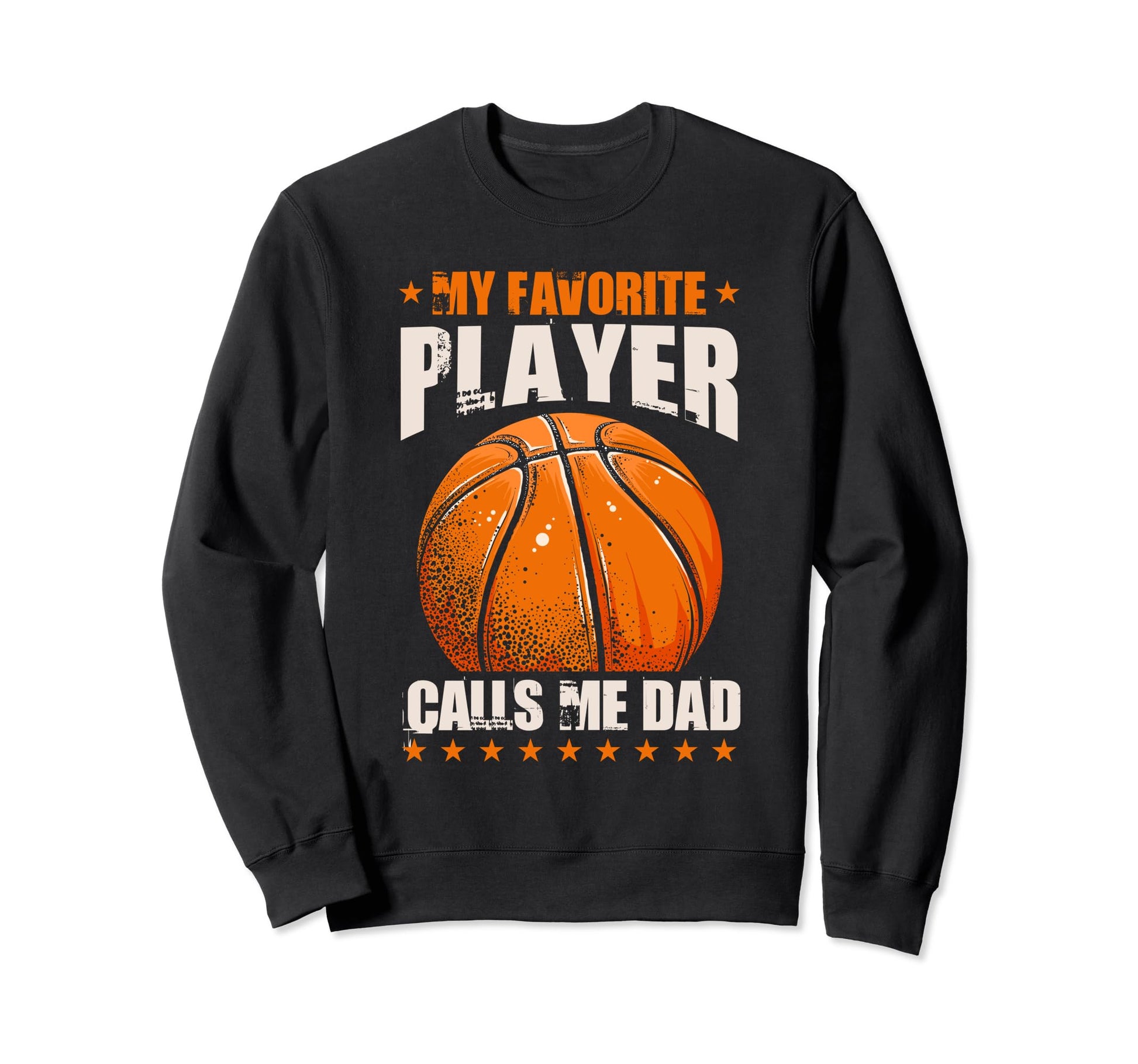 Funny Basketball Dad Fathers Day Sweatshirt - Minimalist Print Men Women - T-Shirt, Sweatshirt, Hoodie