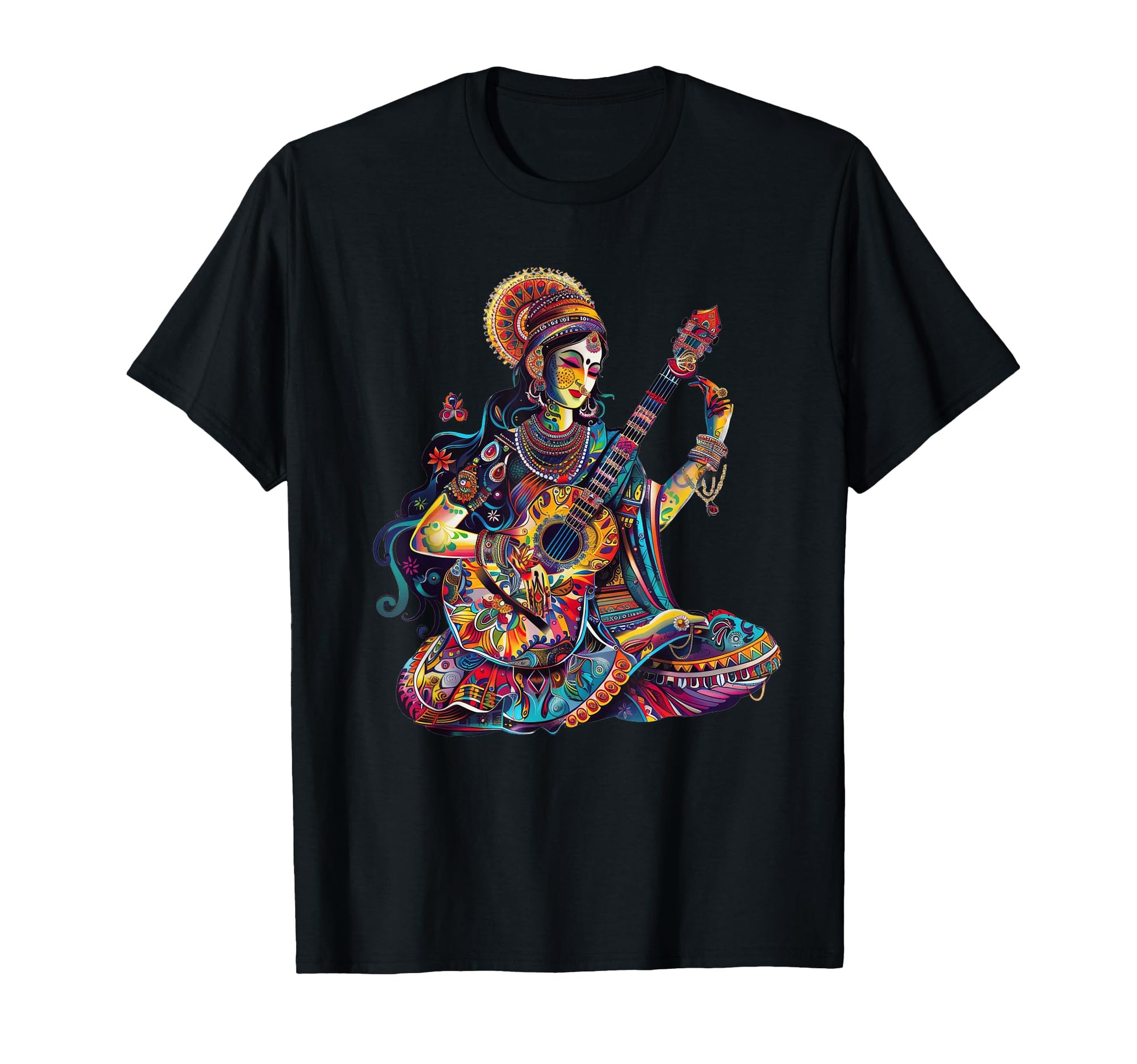 Saraswati Hindu Goddess Spiritual Sweatshirt - Trendy Graphic Men Women - T-Shirt, Sweatshirt, Hoodie