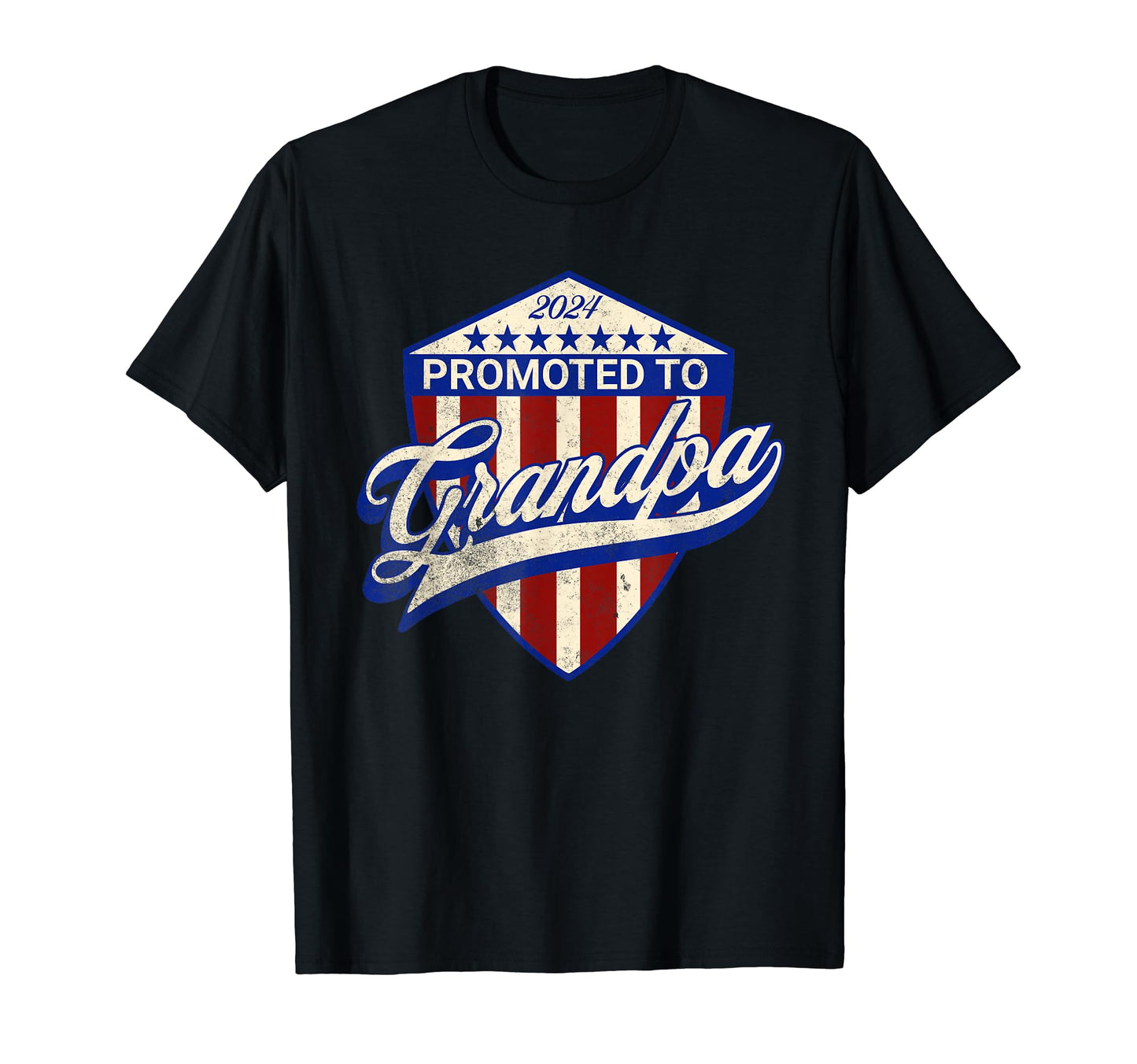 Promoted To Grandpa 2024 Funny New T-Shirt - Aesthetic Graphic for Adults - T-Shirt, Sweatshirt, Hoodie