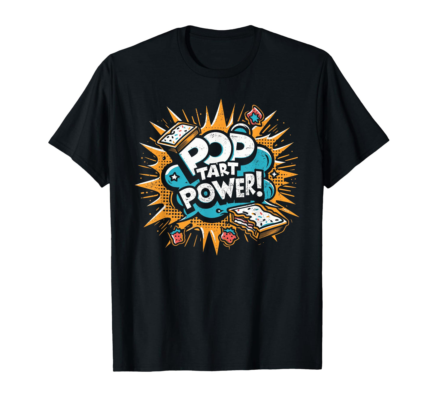 Pop Tart Power Gym Fitness Frosted T-Shirt - Novelty Apparel Men Women - T-Shirt, Sweatshirt, Hoodie