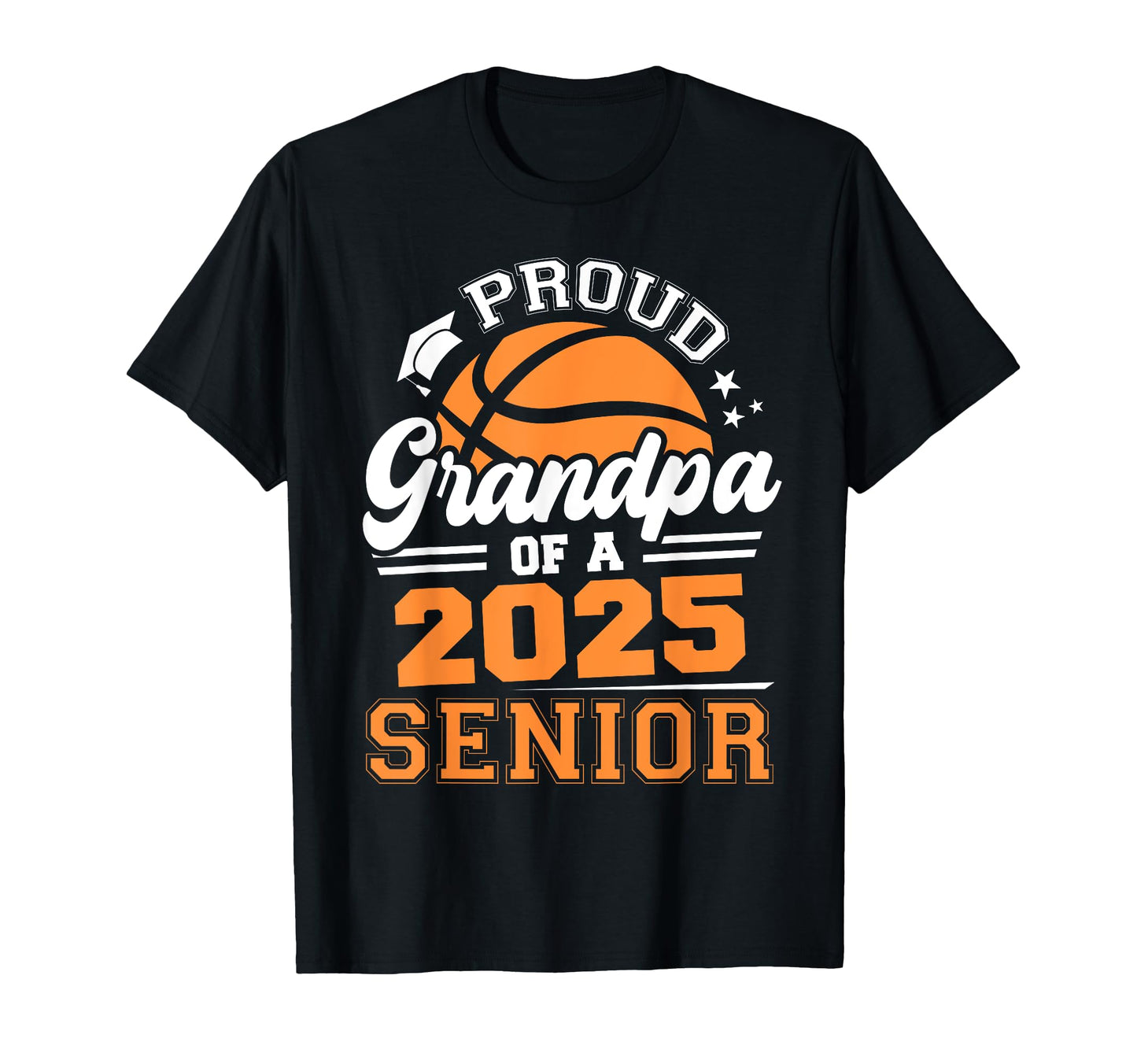 Proud Grandpa 2025 Senior Basketball T-Shirt - Custom Art Print Men Women - T-Shirt, Sweatshirt, Hoodie