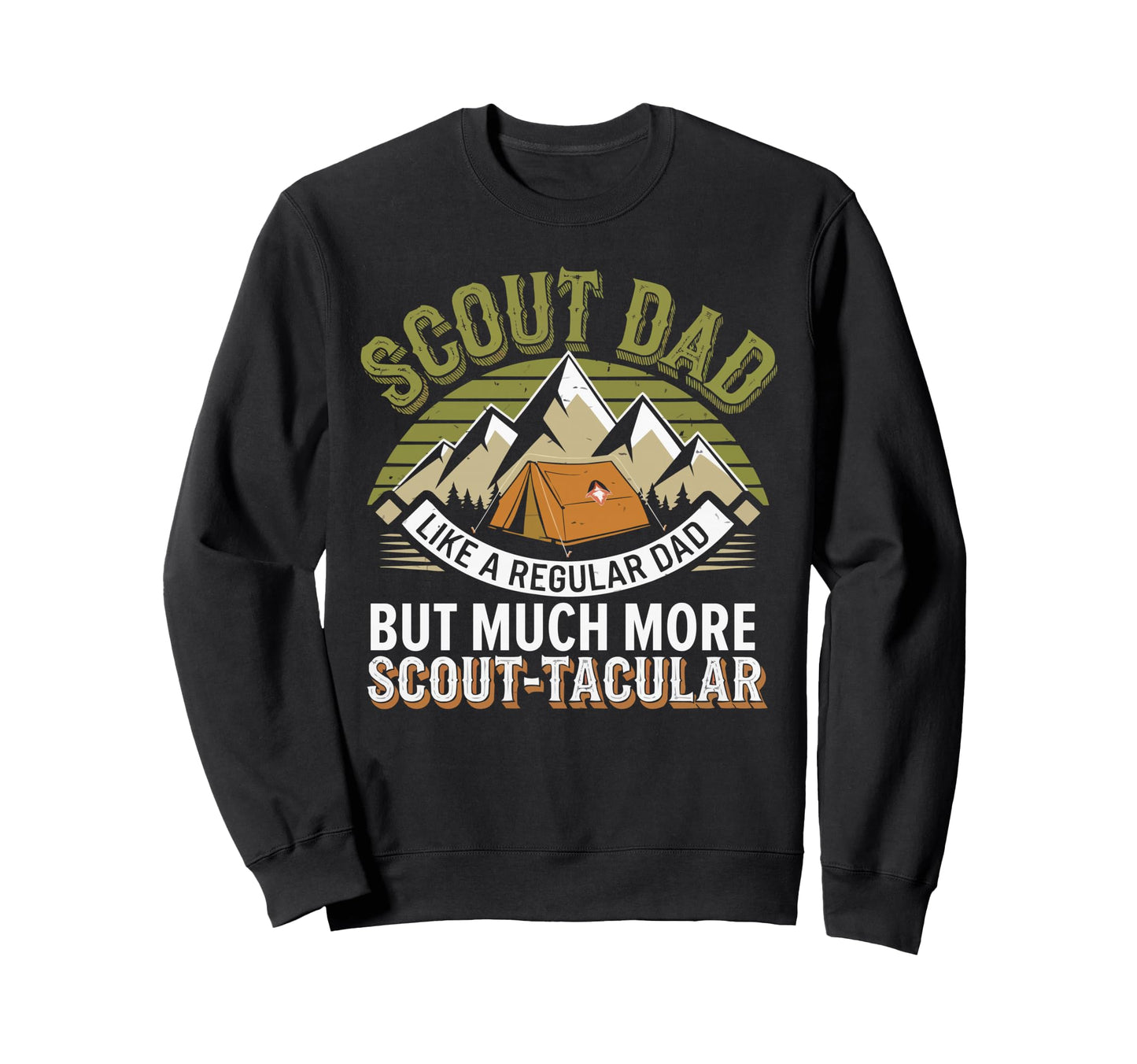 Scout Leader Dad Scouting Campfire Sweatshirt - Unique Graphic Unisex - T-Shirt, Sweatshirt, Hoodie
