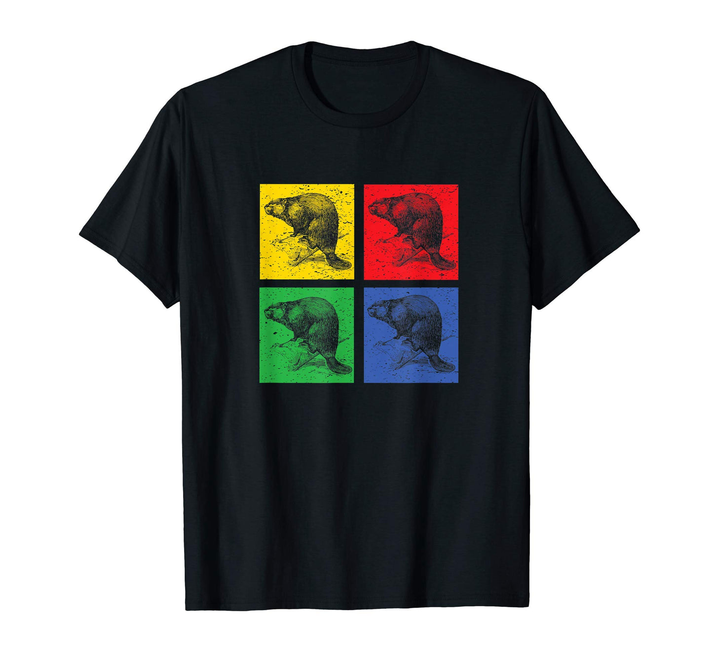 Beaver Pop Art Forest Animal Lover T-Shirt - Graphic Print Unisex - T-Shirt, Sweatshirt, Hoodie