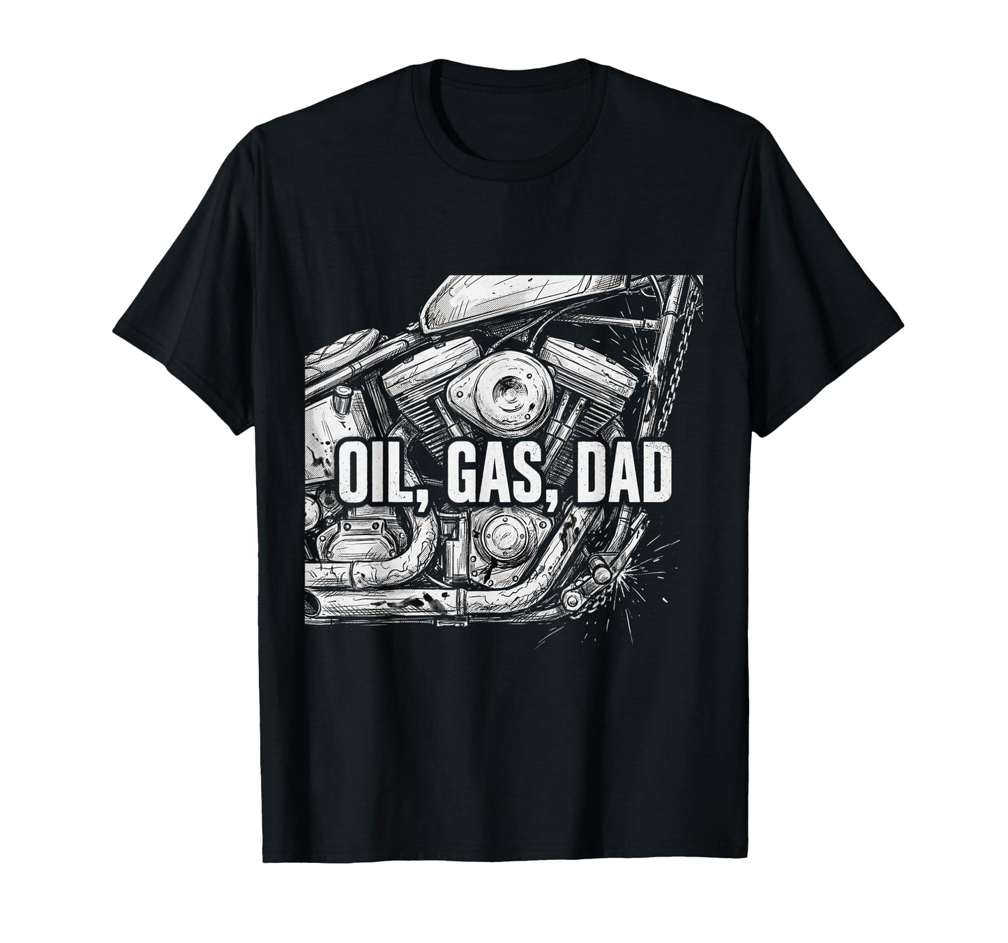 Garage Motorcycle Papa Rider Biker Dad T-Shirt - Unique Graphic Unisex - T-Shirt, Sweatshirt, Hoodie