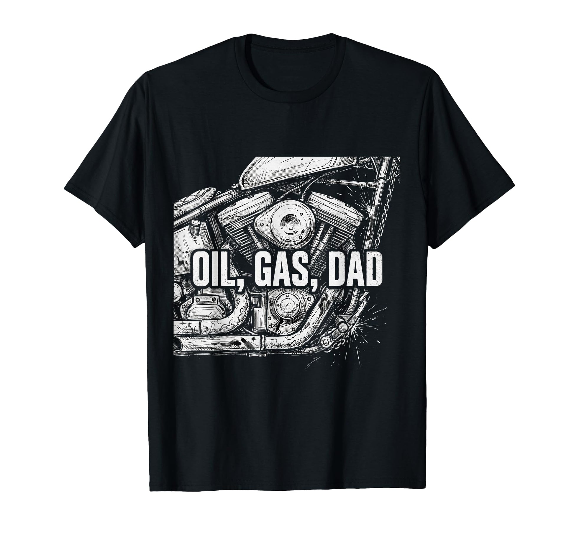 Garage Motorcycle Papa Rider Biker Dad T-Shirt - Unique Graphic Unisex - T-Shirt, Sweatshirt, Hoodie