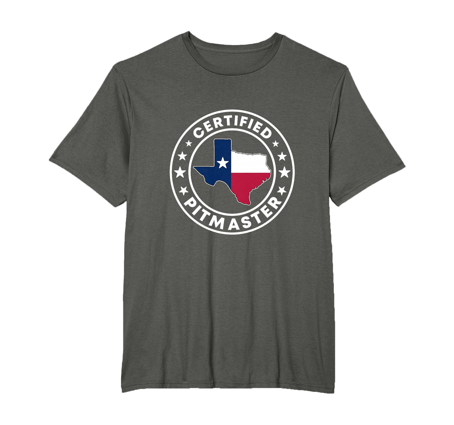 Certified Pitmaster Texan Bbq T-Shirt - Custom Art Print for Adults - T-Shirt, Sweatshirt, Hoodie