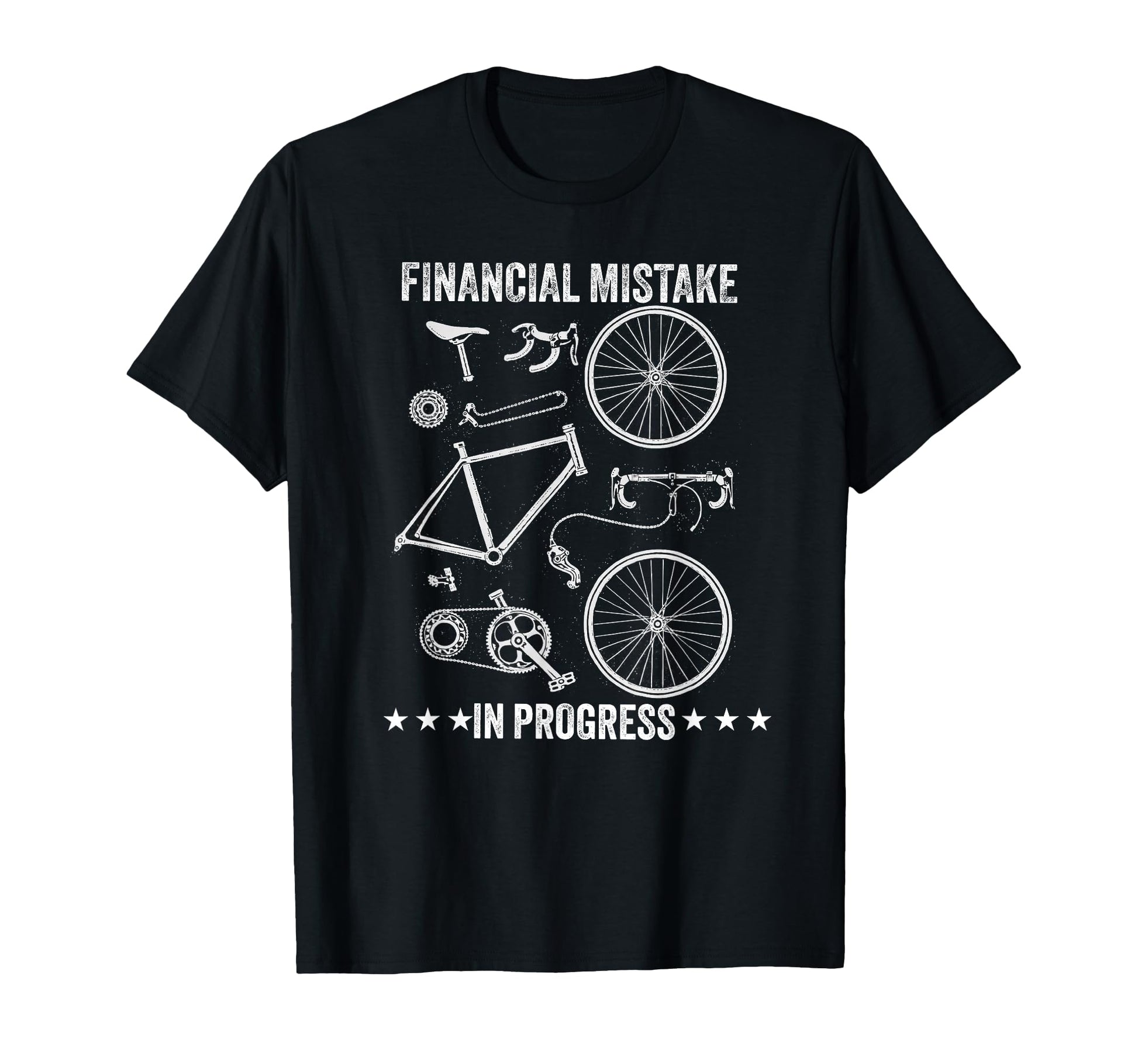 Financial Mistake Progress Bicycle T-Shirt - Novelty Apparel Men Women - T-Shirt, Sweatshirt, Hoodie