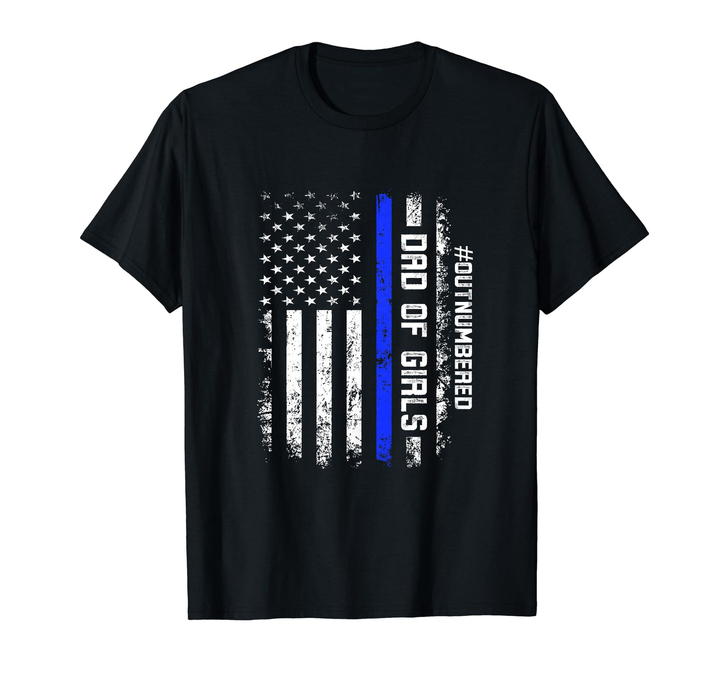 Funny Dad Police Officer Usa Flag T-Shirt - Streetwear Style Unisex - T-Shirt, Sweatshirt, Hoodie