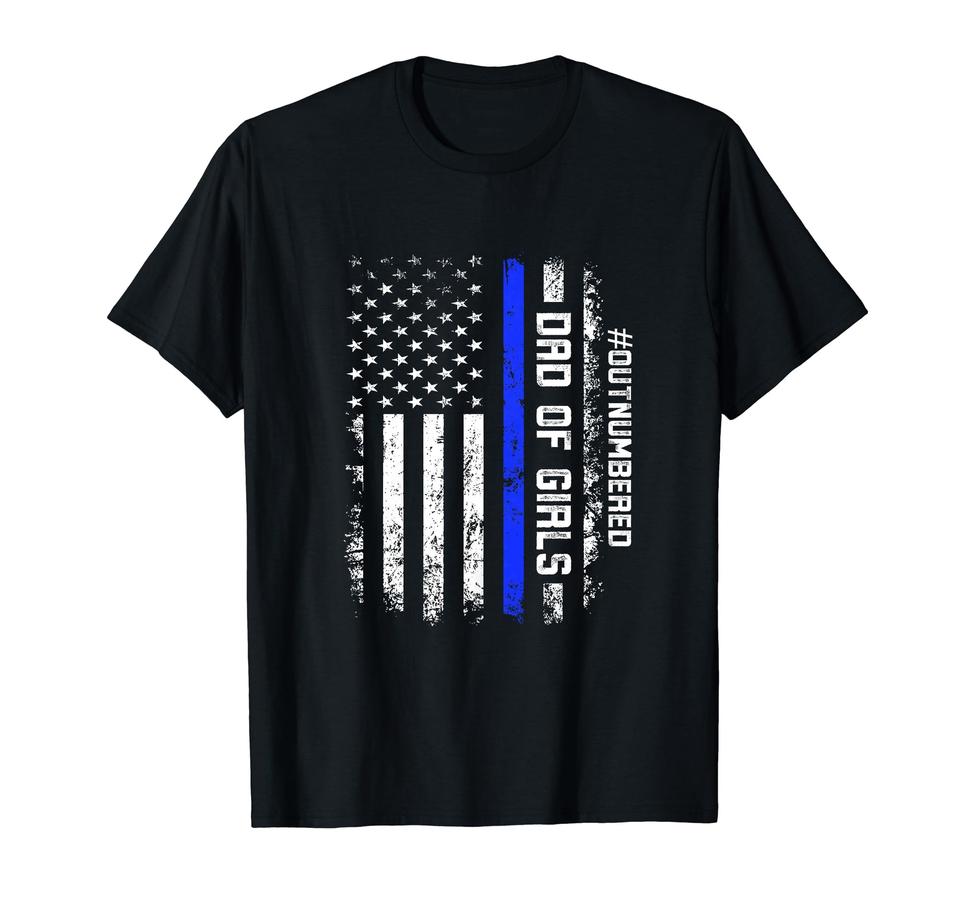Funny Dad Police Officer Usa Flag T-Shirt - Streetwear Style Unisex - T-Shirt, Sweatshirt, Hoodie