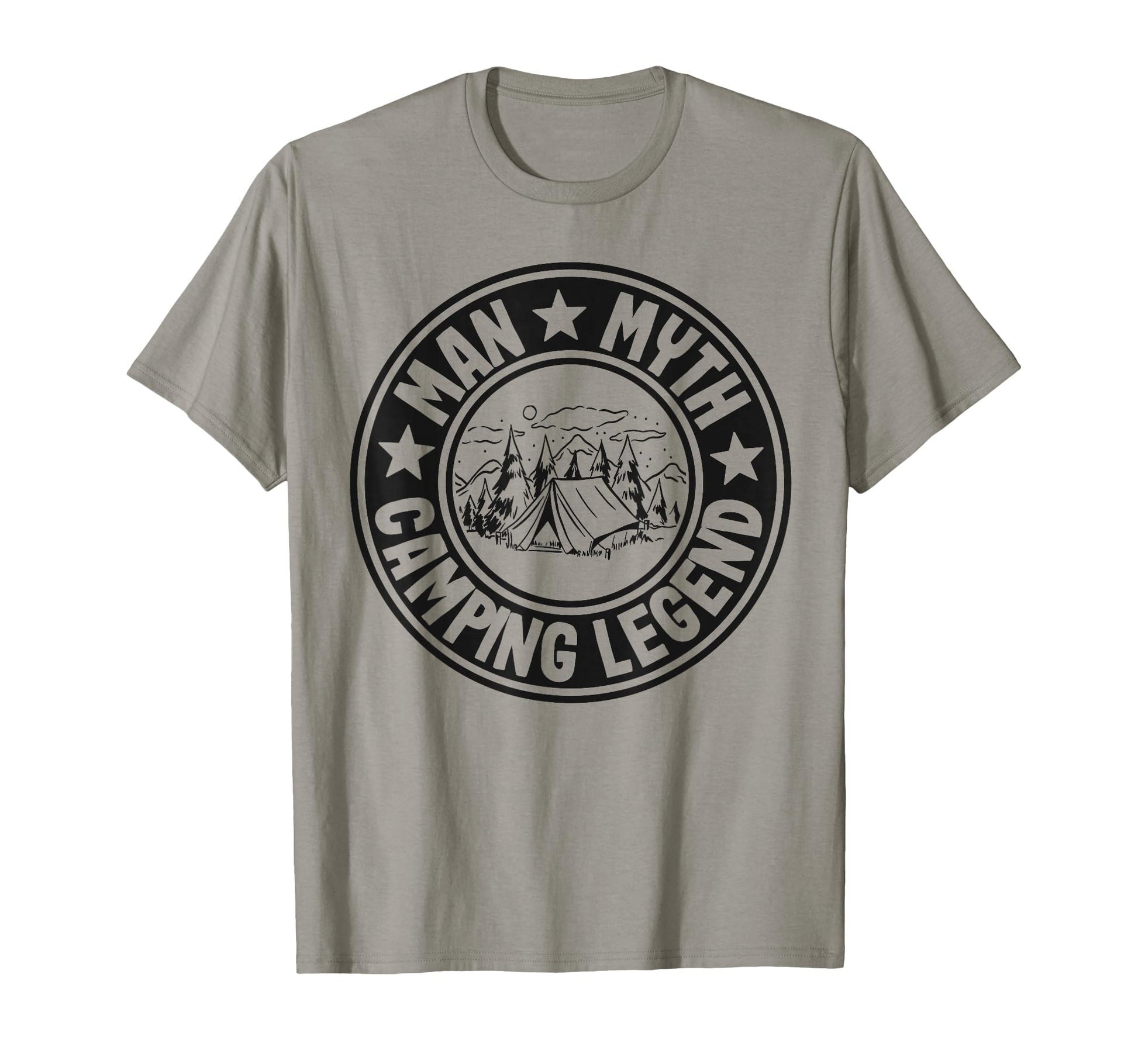 Myth Camping Legend Rv Camper Dad Outdoor T-Shirt - Unique Graphic Unisex - T-Shirt, Sweatshirt, Hoodie