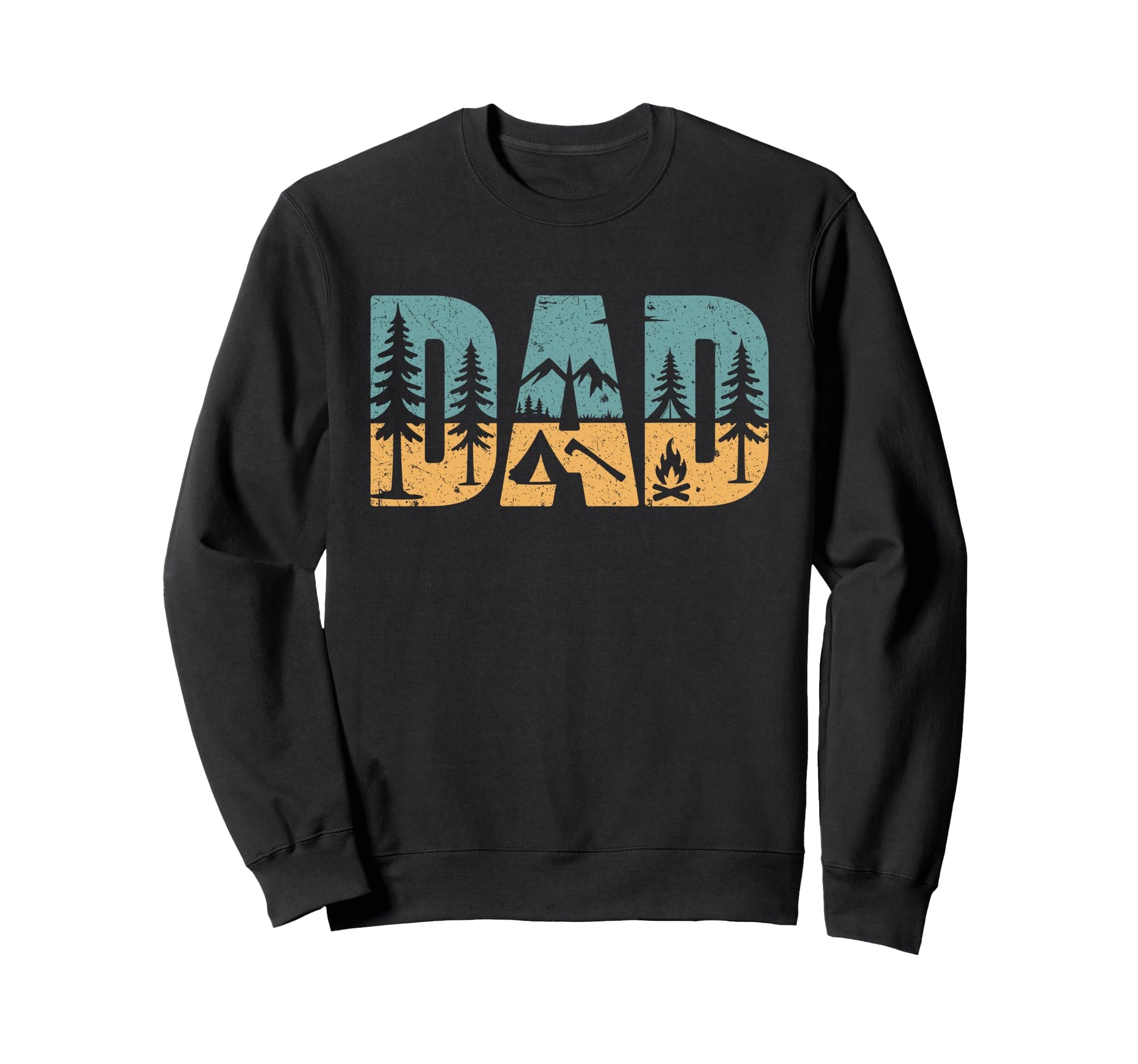 Camping Dad Bushcraft Outdoor Sweatshirt - Fun Novelty Design Men Women - T-Shirt, Sweatshirt, Hoodie