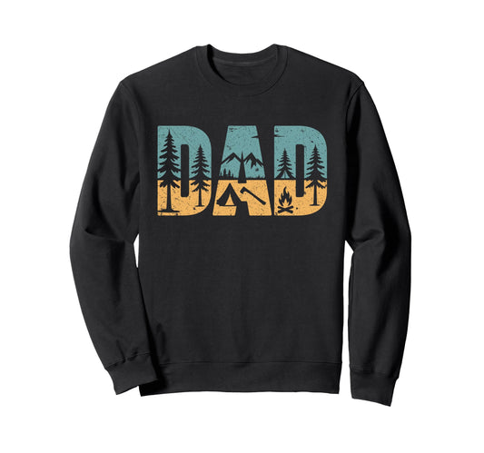 Camping Dad Bushcraft Outdoor Sweatshirt - Fun Novelty Design Men Women - T-Shirt, Sweatshirt, Hoodie