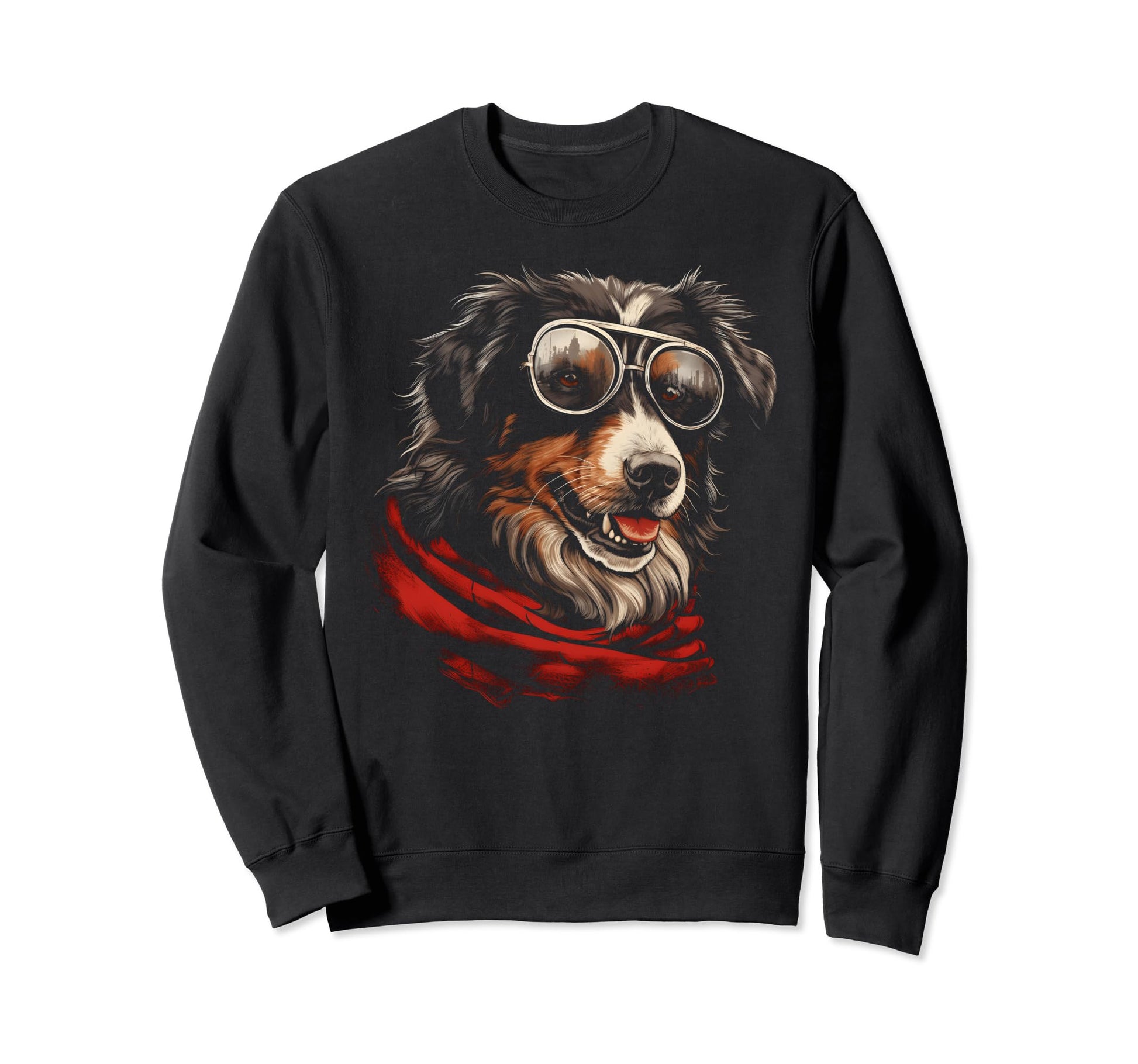 Motorcycle Dad Biker Dog Sweatshirt - Minimalist Print Men Women - T-Shirt, Sweatshirt, Hoodie