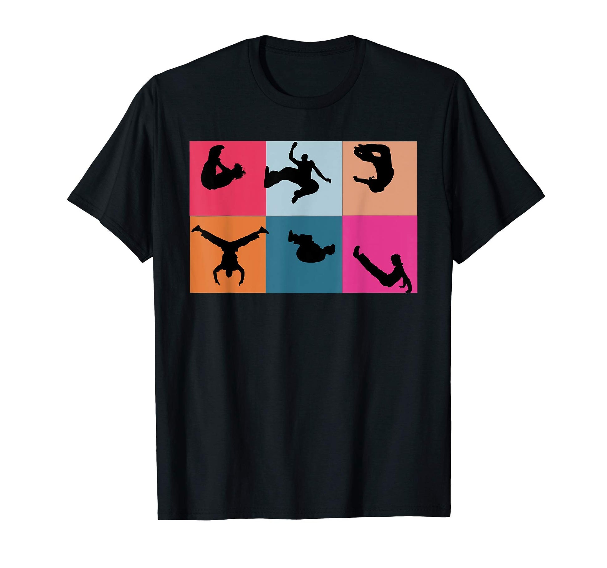 Hardcore Parkour Team Traceur Collage T-Shirt - Trendy Graphic for Adults - T-Shirt, Sweatshirt, Hoodie