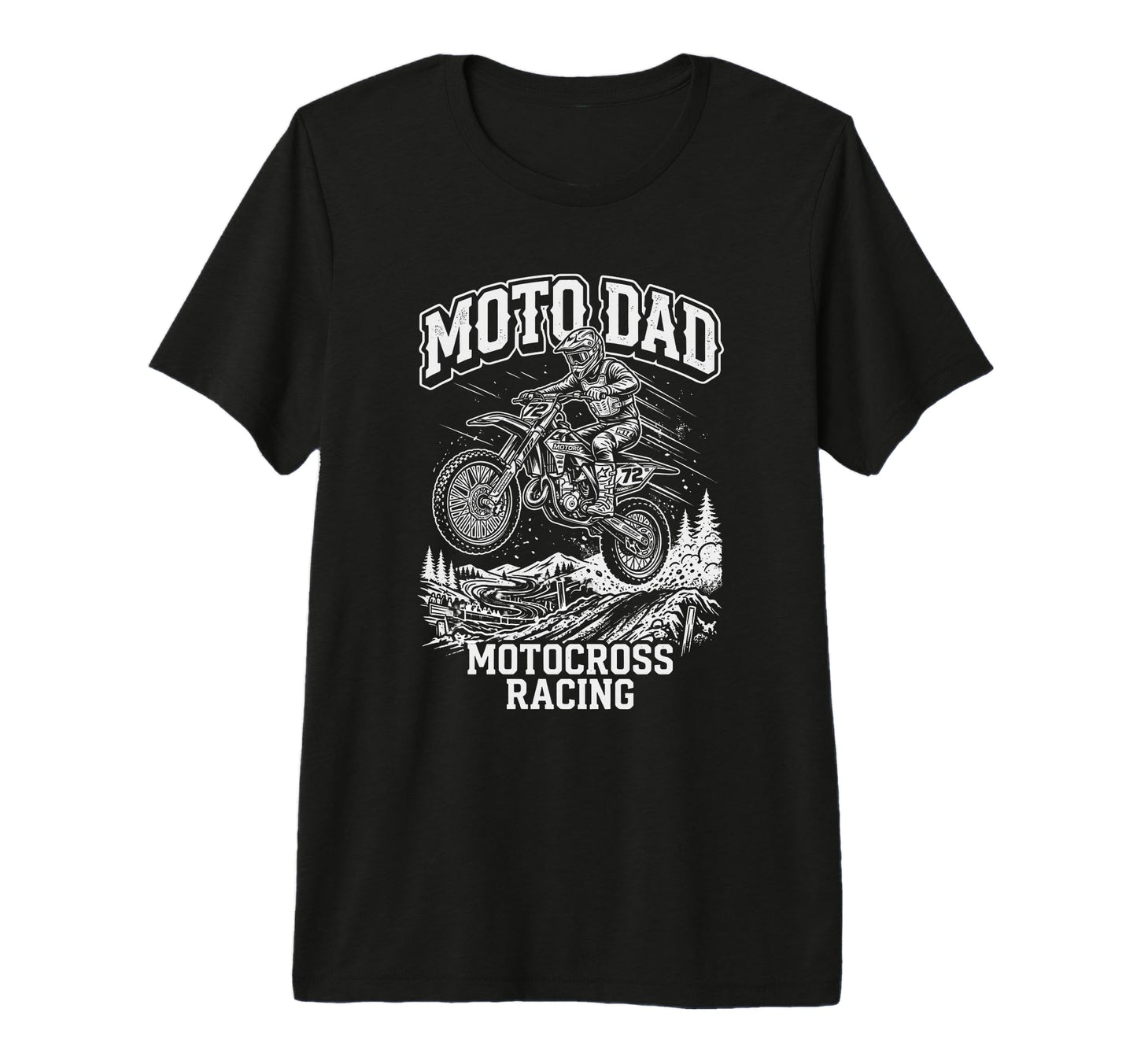 Mens Motocross Moto Dad Dirt Bike Racing T-Shirt - Streetwear Style Unisex - T-Shirt, Sweatshirt, Hoodie