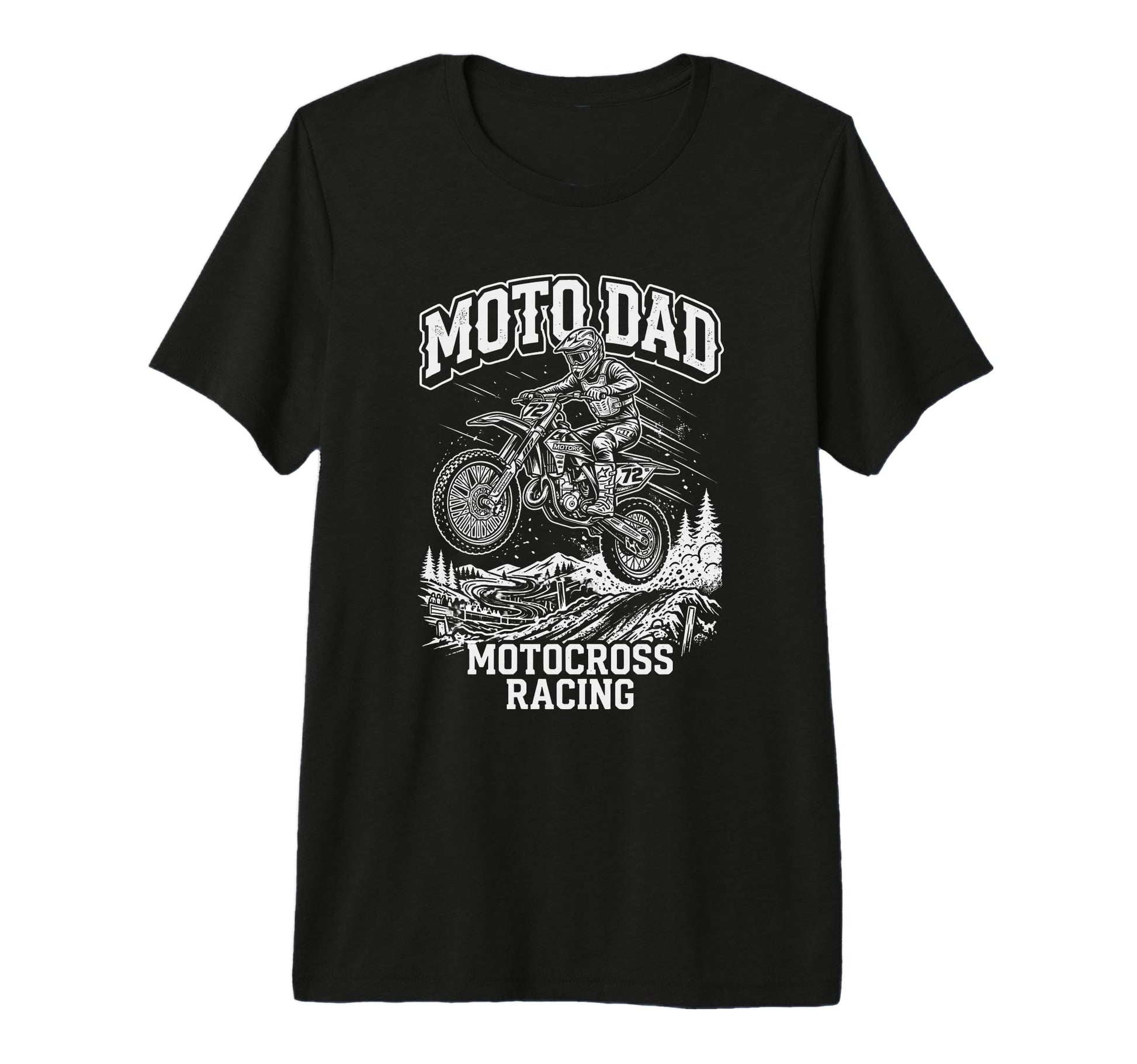 Mens Motocross Moto Dad Dirt Bike Racing T-Shirt - Streetwear Style Unisex - T-Shirt, Sweatshirt, Hoodie