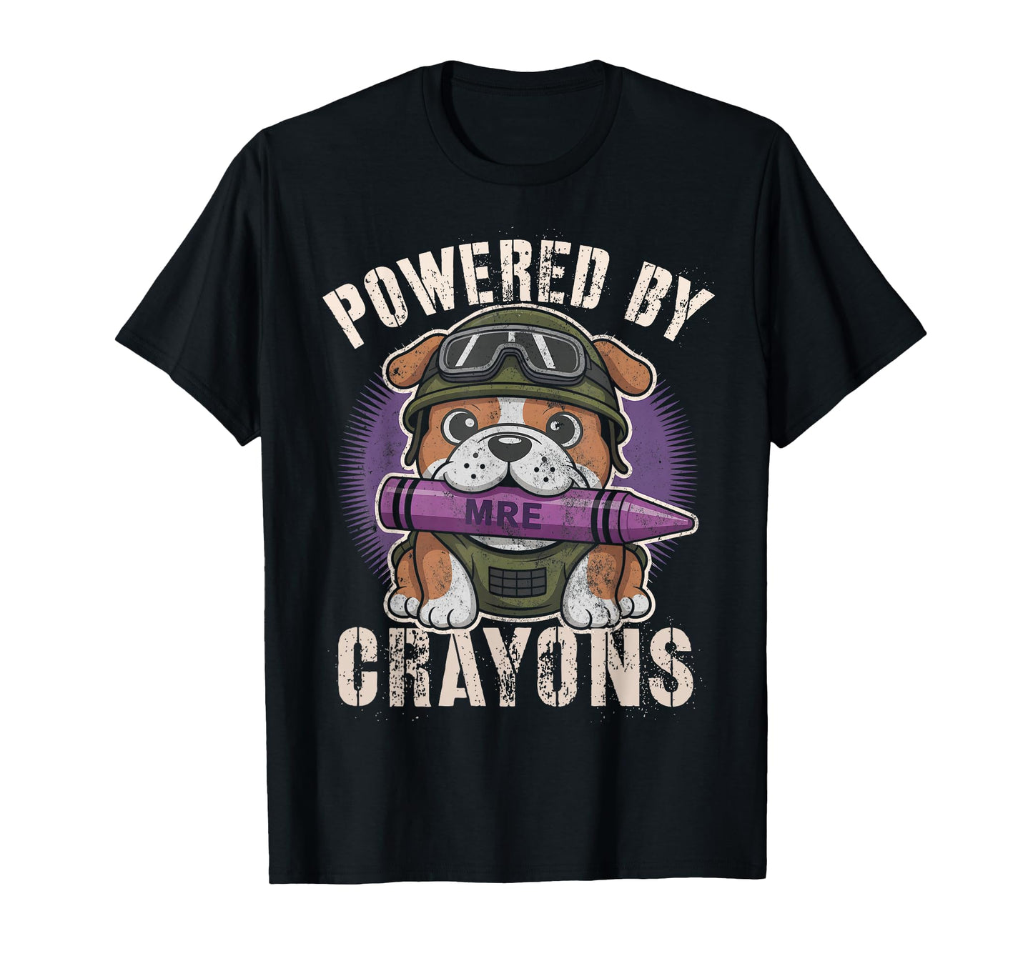 Bulldog Powered Crayons Bulldog Corps T-Shirt - Graphic Print Men Women - T-Shirt, Sweatshirt, Hoodie