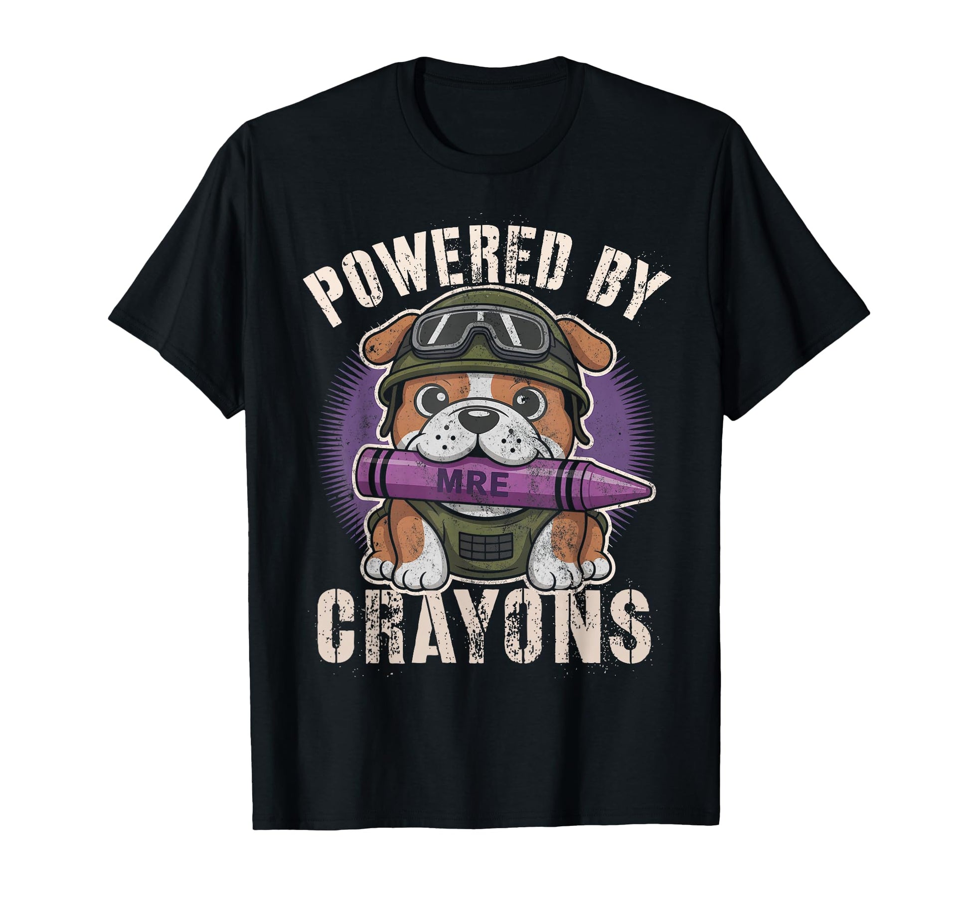 Bulldog Powered Crayons Bulldog Corps T-Shirt - Graphic Print Men Women - T-Shirt, Sweatshirt, Hoodie