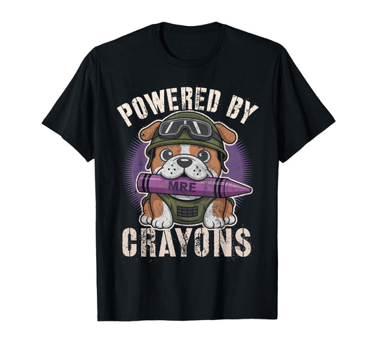 Bulldog Powered Crayons Bulldog Corps T-Shirt - Graphic Print Men Women - T-Shirt, Sweatshirt, Hoodie