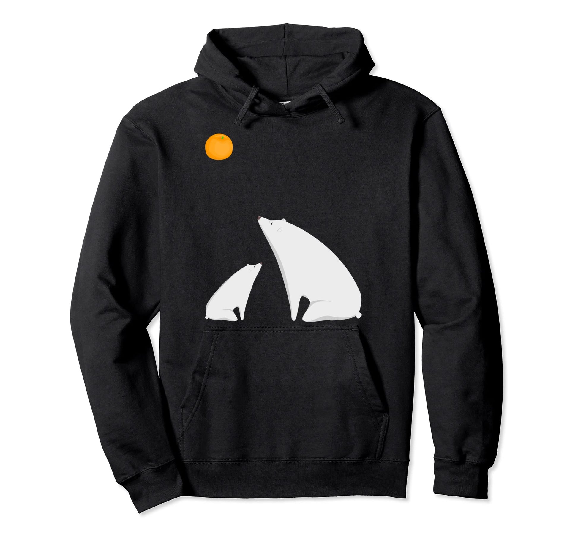 Mommy Bears Citrus Moon Polar Bear Pop Hoodie - Aesthetic Graphic Unisex - T-Shirt, Sweatshirt, Hoodie