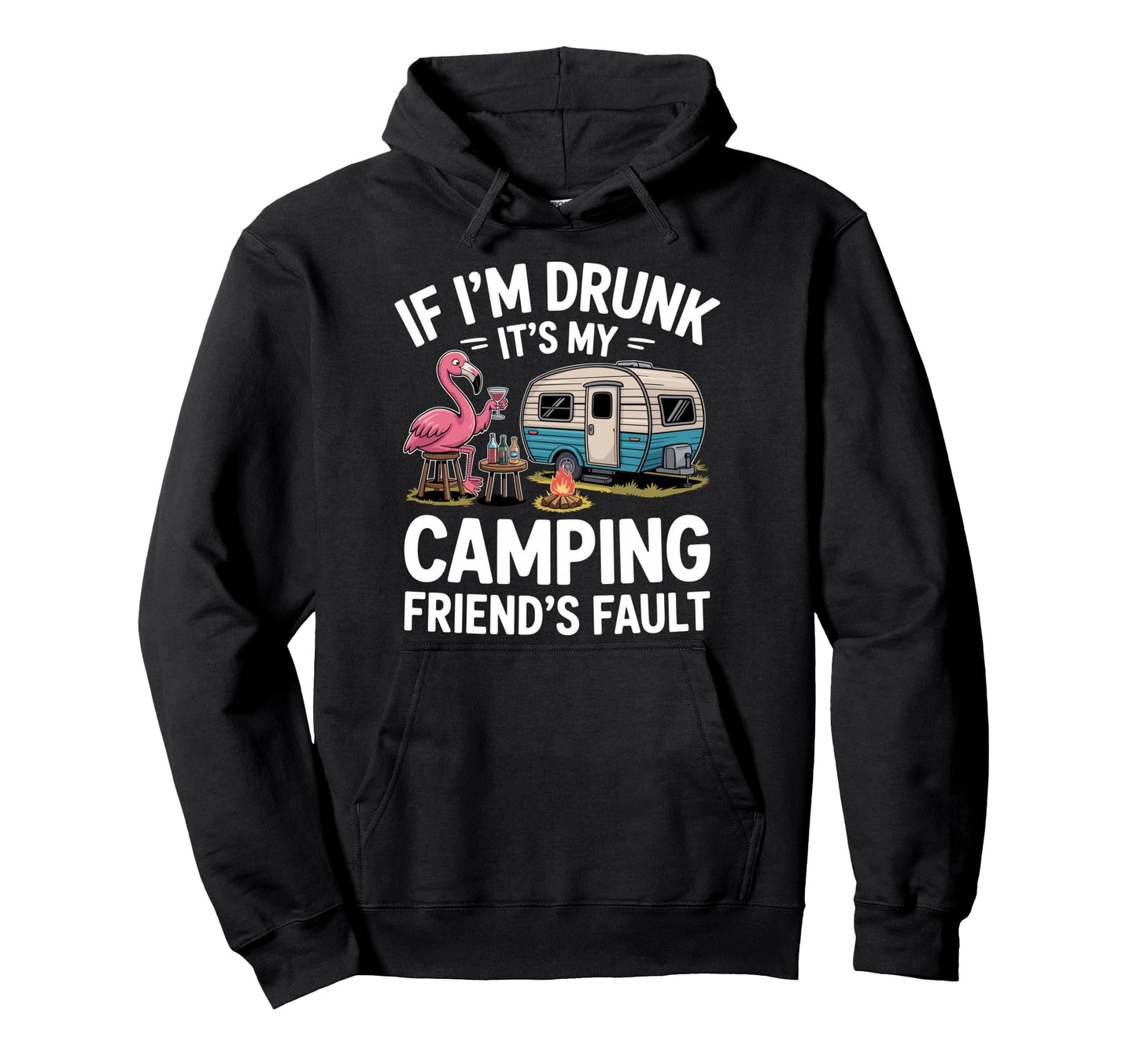 Camping Art Campfire Rv Camping Lovers Hoodie - Fun Novelty Design Unisex - T-Shirt, Sweatshirt, Hoodie