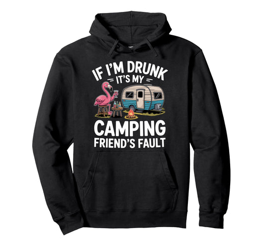 Camping Art Campfire Rv Camping Lovers Hoodie - Fun Novelty Design Unisex - T-Shirt, Sweatshirt, Hoodie