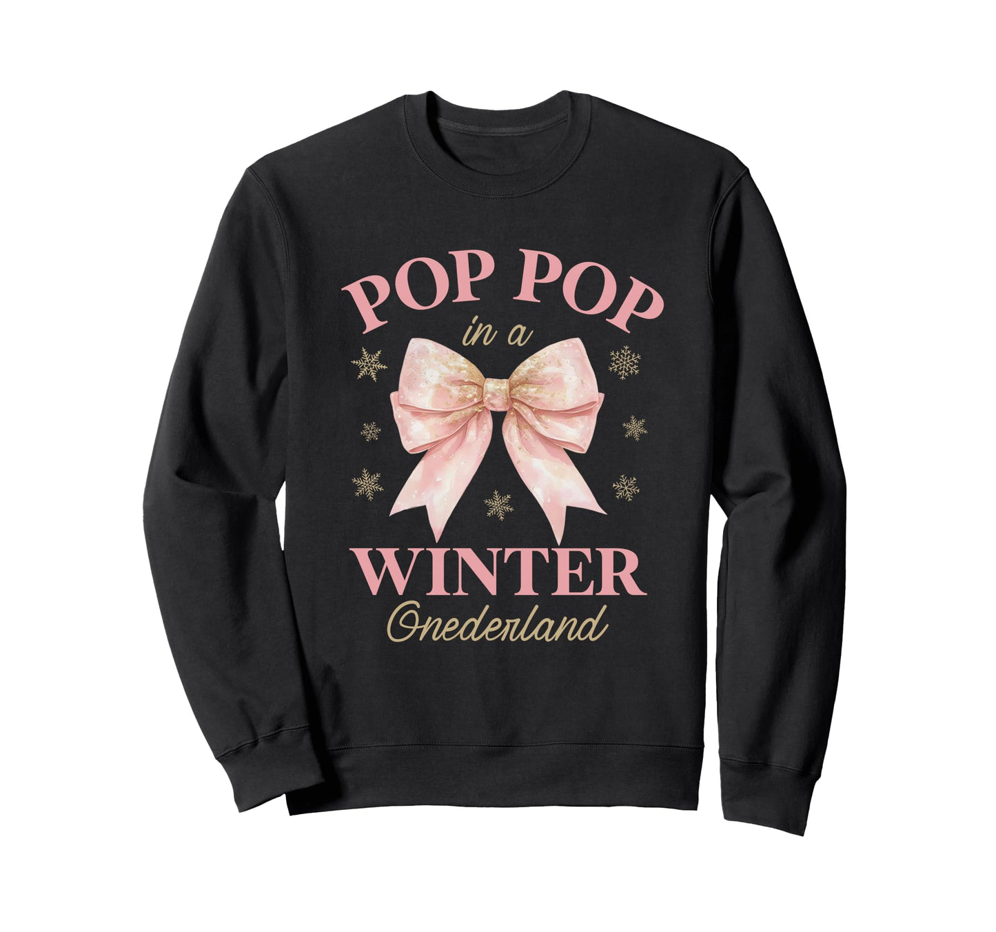 Pop Pop Winter Onederland Birthday Sweatshirt - Aesthetic Graphic Unisex - T-Shirt, Sweatshirt, Hoodie