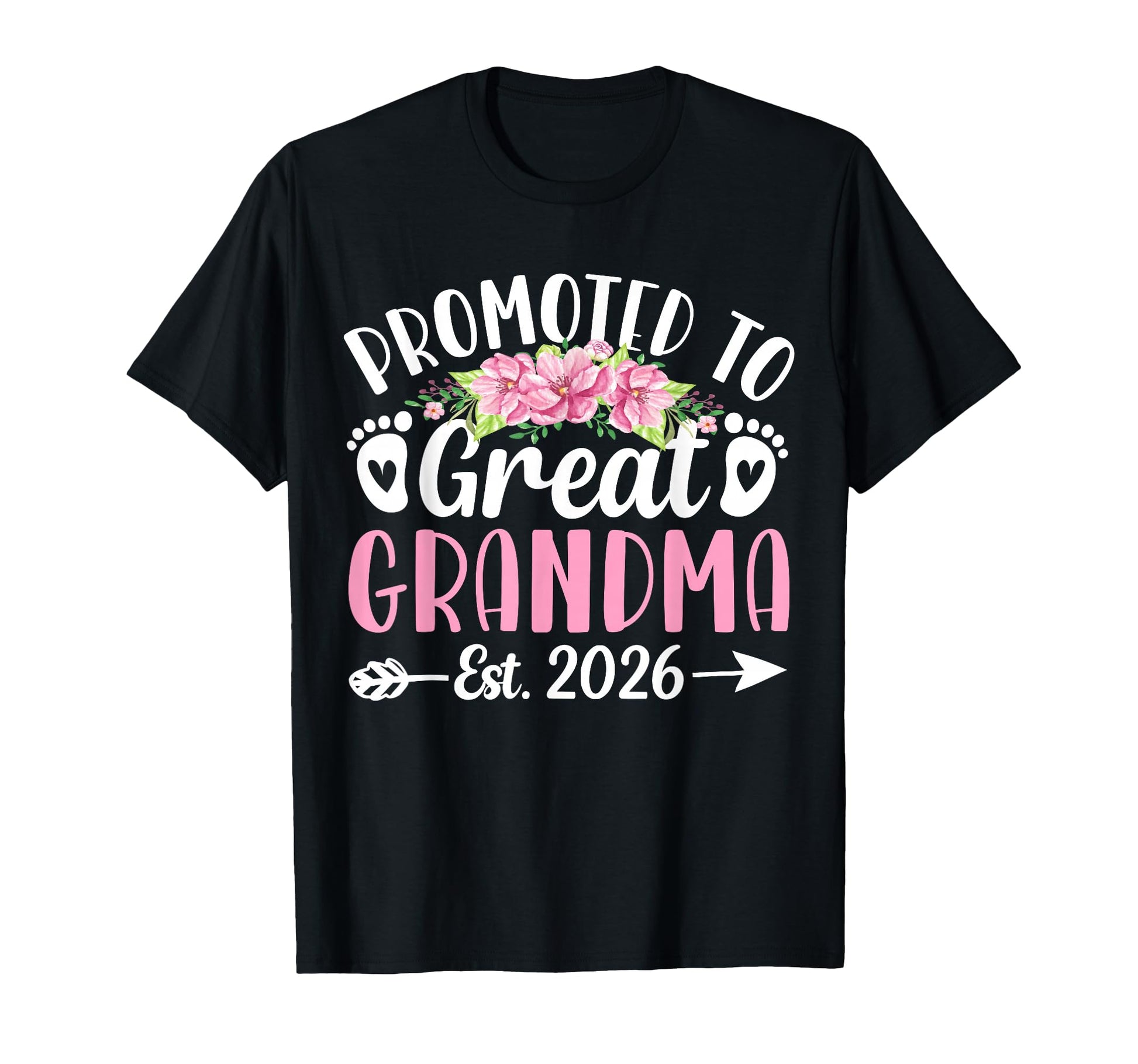 Promoted To Great Grandma Est 2026 T-Shirt - Aesthetic Graphic for Adults - T-Shirt, Sweatshirt, Hoodie