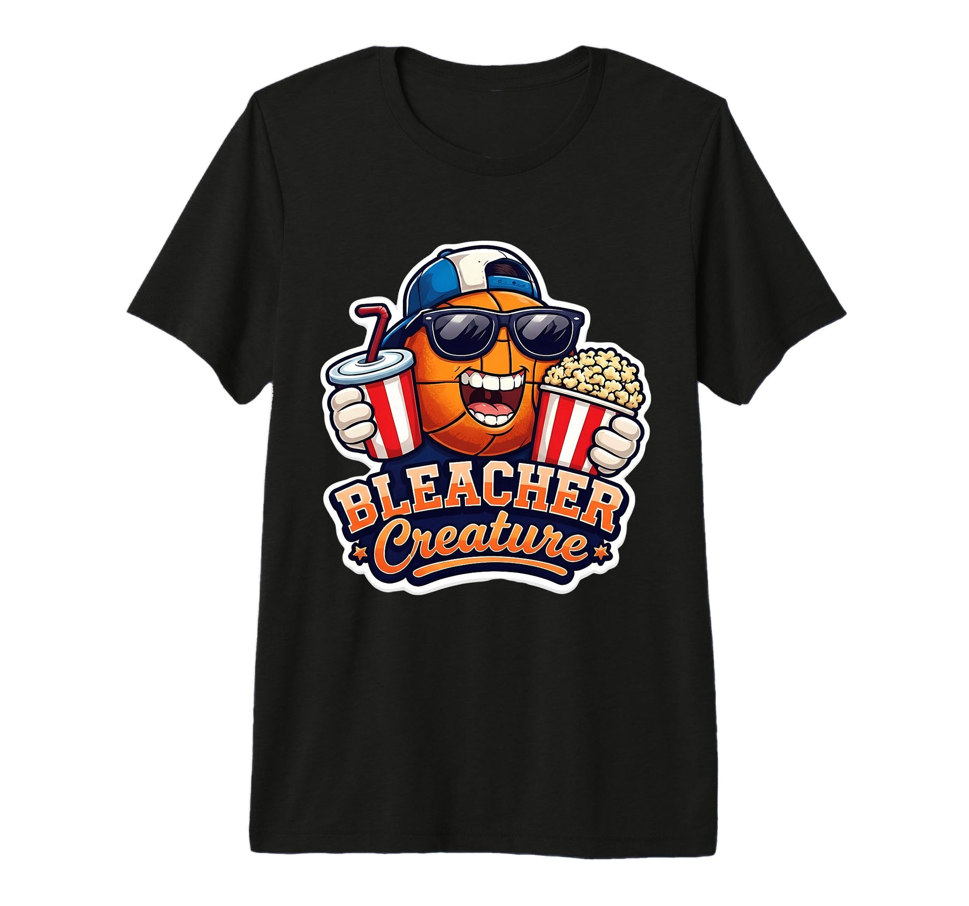 Bleacher Creature Basketball Fan T-Shirt - Custom Art Print Unisex - T-Shirt, Sweatshirt, Hoodie