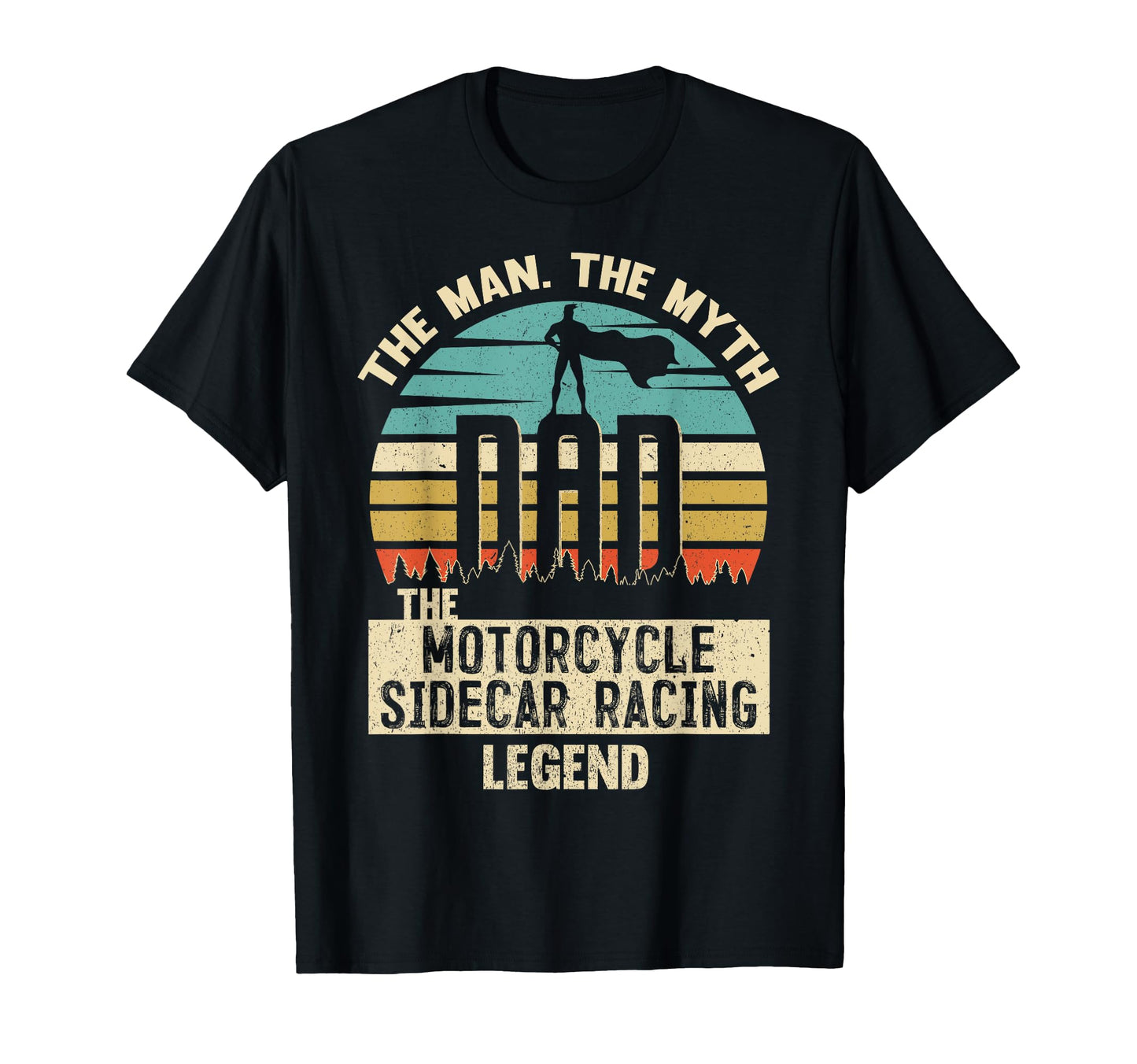 Myth Legend Dad Motorcycle Sidecar T-Shirt - Minimalist Print Men Women - T-Shirt, Sweatshirt, Hoodie