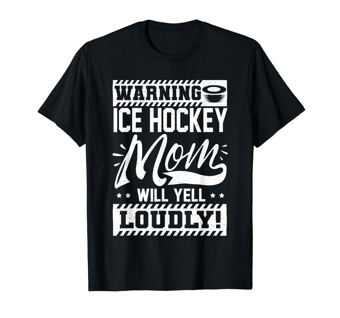 Ice Hockey Mom Ice Hockey Lover T-Shirt - Minimalist Print Men Women - T-Shirt, Sweatshirt, Hoodie