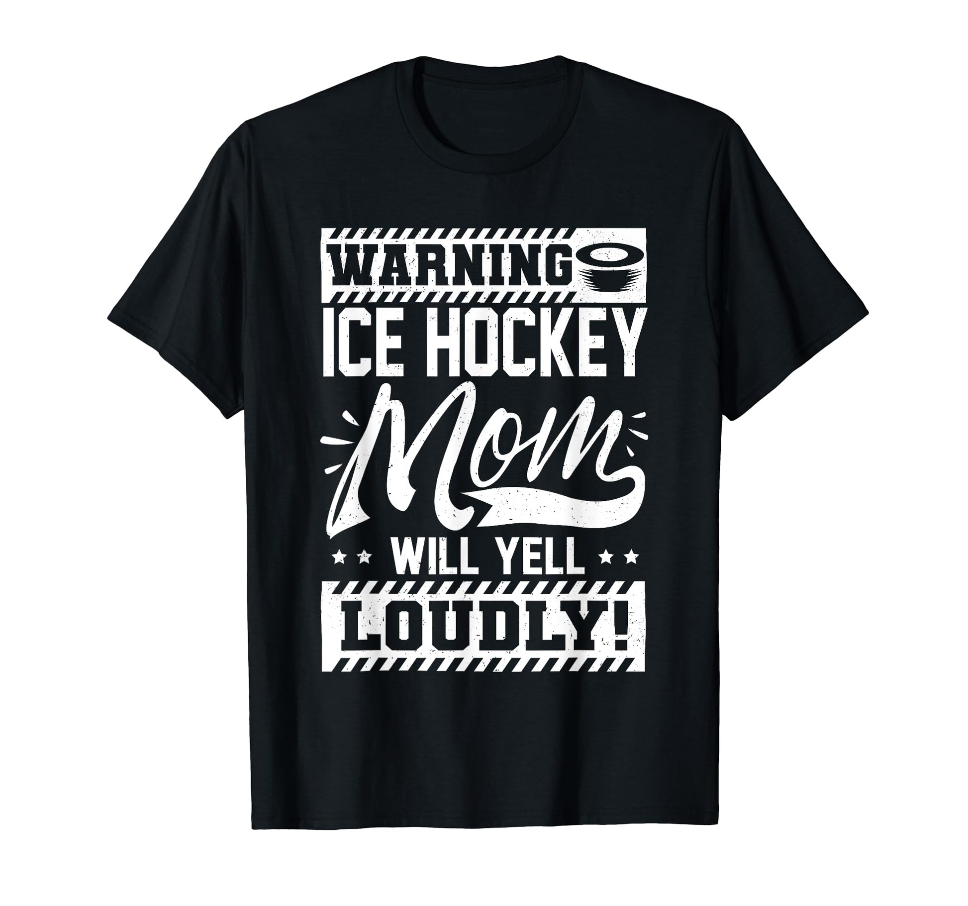 Ice Hockey Mom Ice Hockey Lover T-Shirt - Minimalist Print Men Women - T-Shirt, Sweatshirt, Hoodie