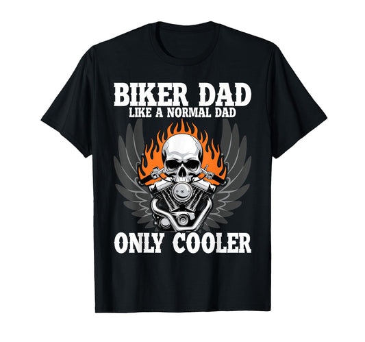 Biking Fathers Day Biker Dad T-Shirt - Trendy Graphic for Adults - T-Shirt, Sweatshirt, Hoodie