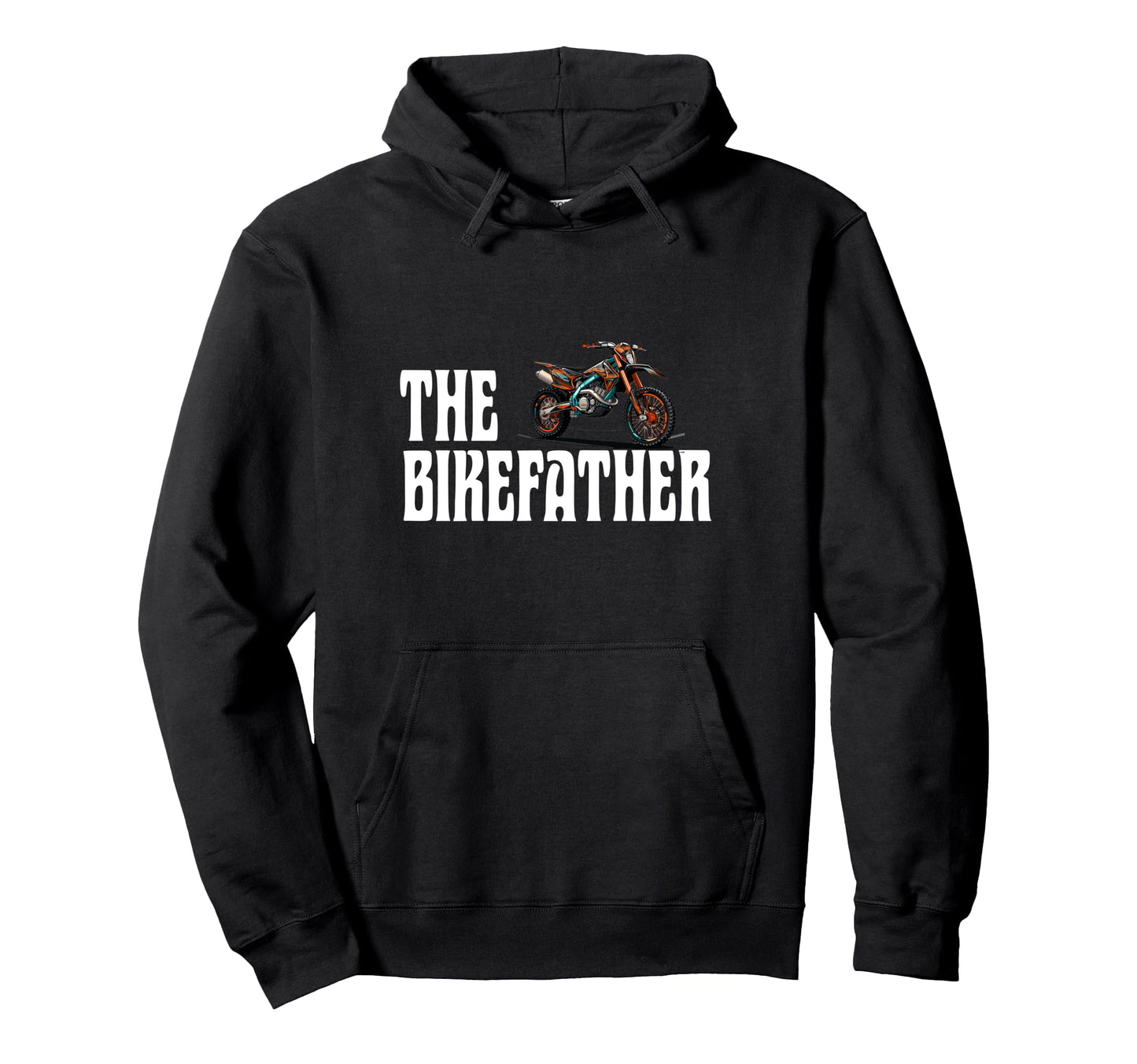 Biker Biker Dad Bikefather Funny Hoodie - Novelty Apparel for Adults - T-Shirt, Sweatshirt, Hoodie