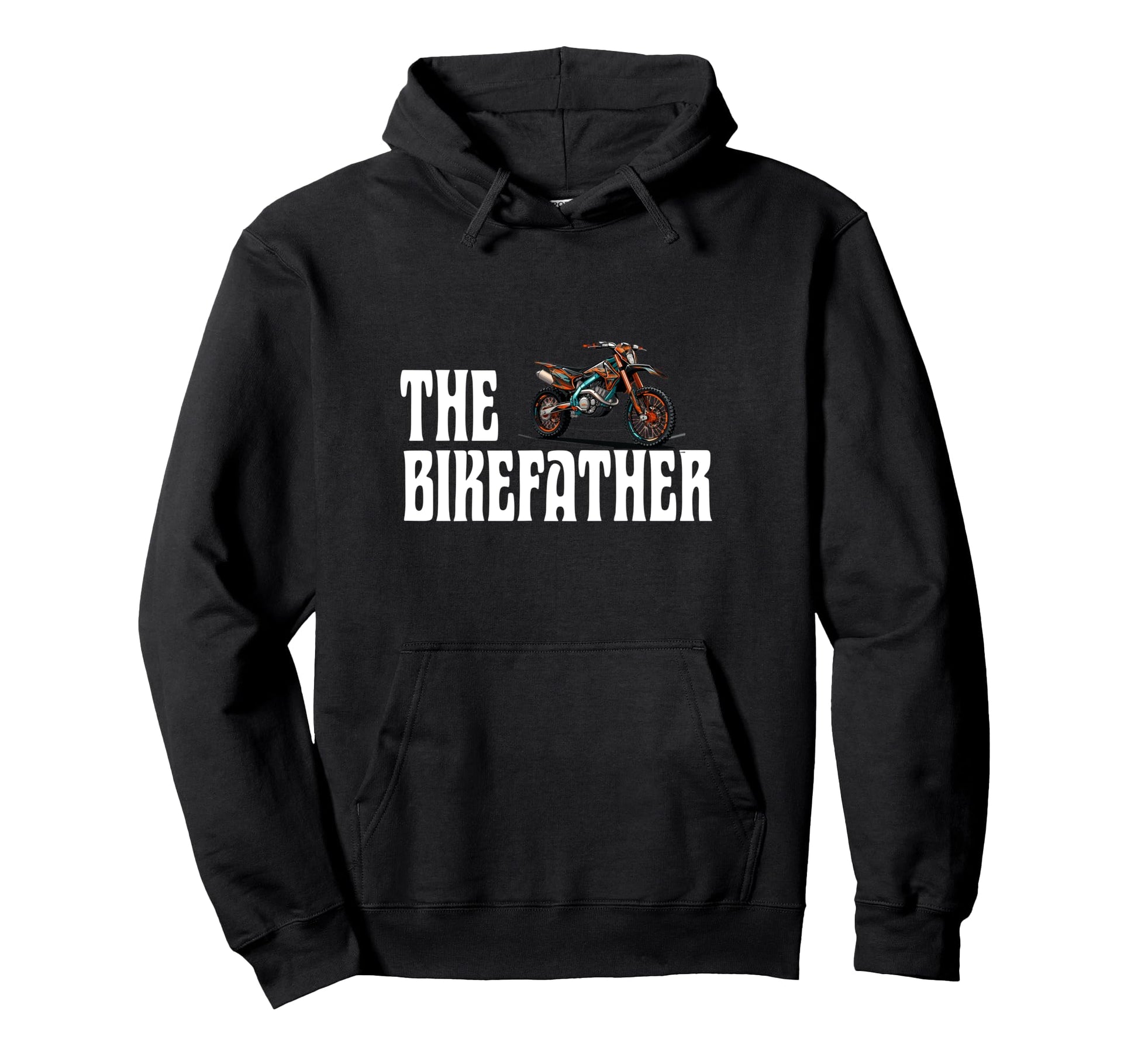 Biker Biker Dad Bikefather Funny Hoodie - Novelty Apparel for Adults - T-Shirt, Sweatshirt, Hoodie