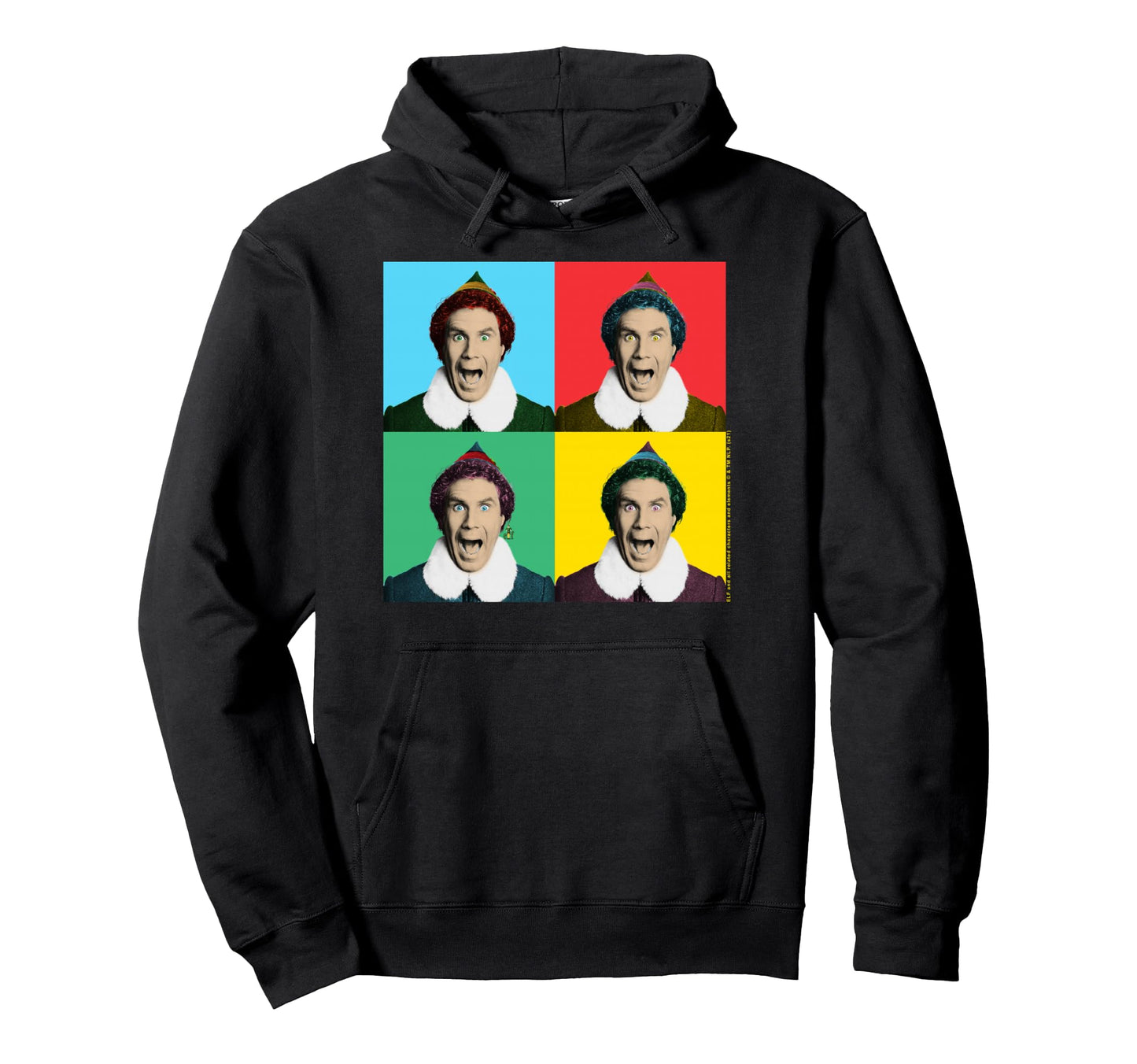 Elf Movie Buddy Pop Art Movie Hoodie - Minimalist Print for Adults - T-Shirt, Sweatshirt, Hoodie