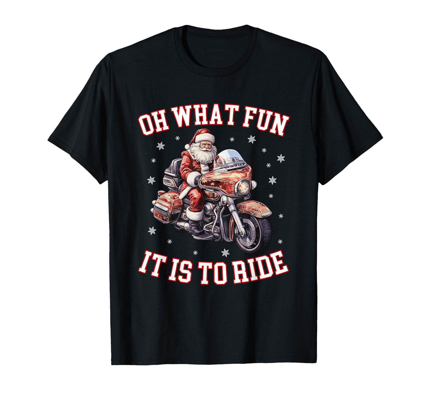 Funny Motorcycle Biker Santa Dad T-Shirt - Novelty Apparel Men Women - T-Shirt, Sweatshirt, Hoodie