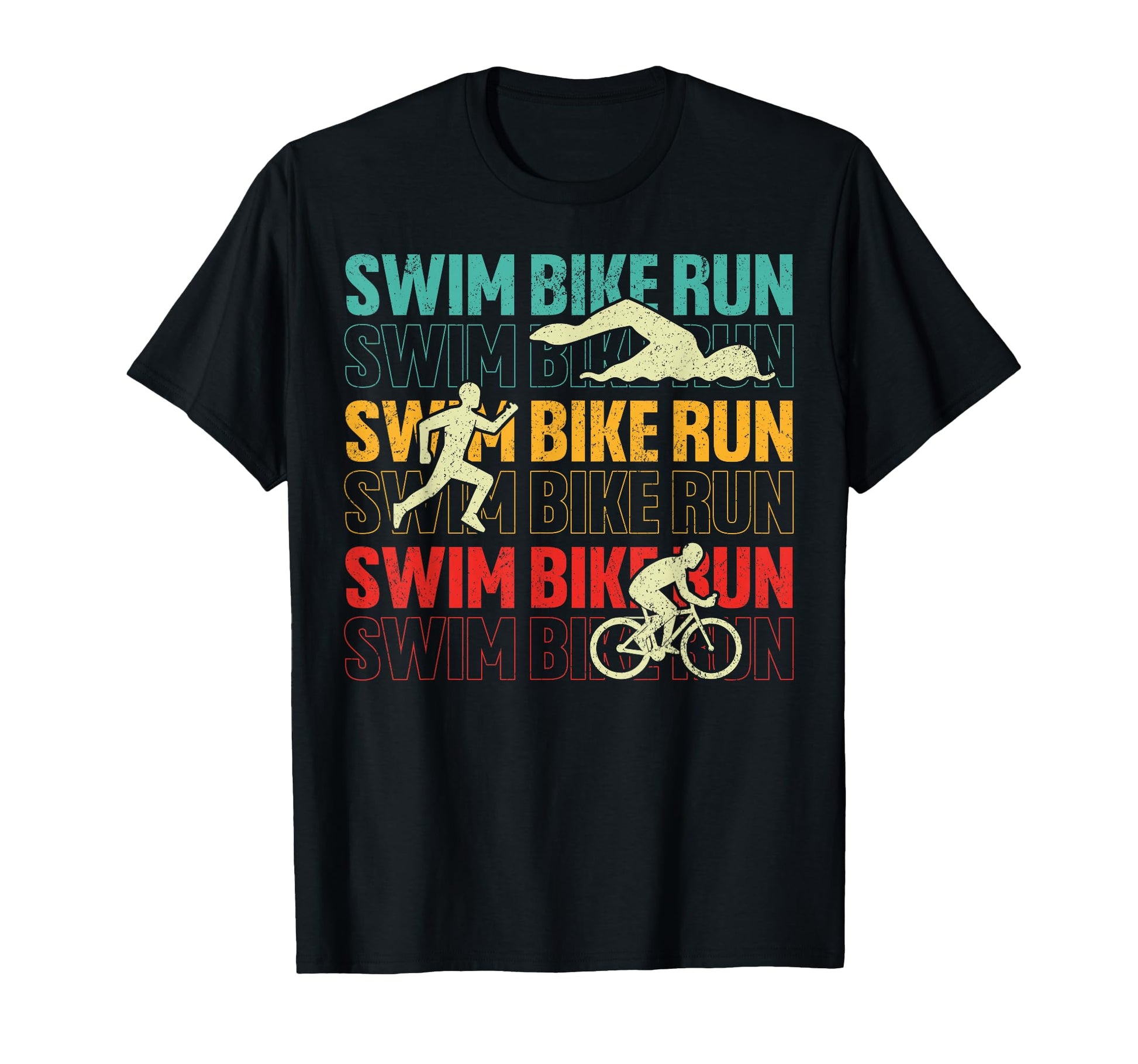 Swim Bike Run Marathoner Funny T-Shirt - Streetwear Style Unisex - T-Shirt, Sweatshirt, Hoodie