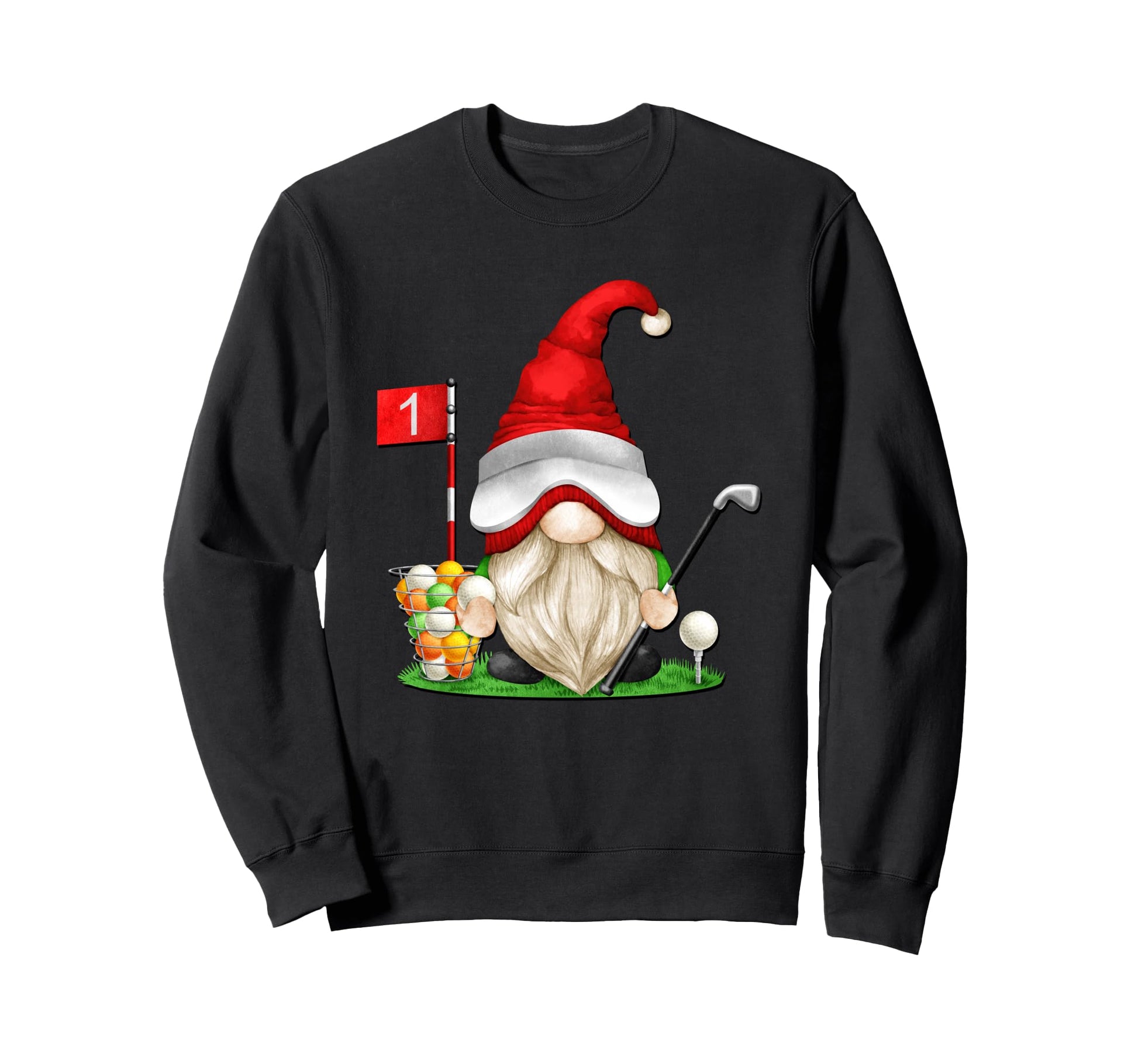 Funny Golf Dad Gnome Golfing Grandpa Sweatshirt - Graphic Print for Adults - T-Shirt, Sweatshirt, Hoodie