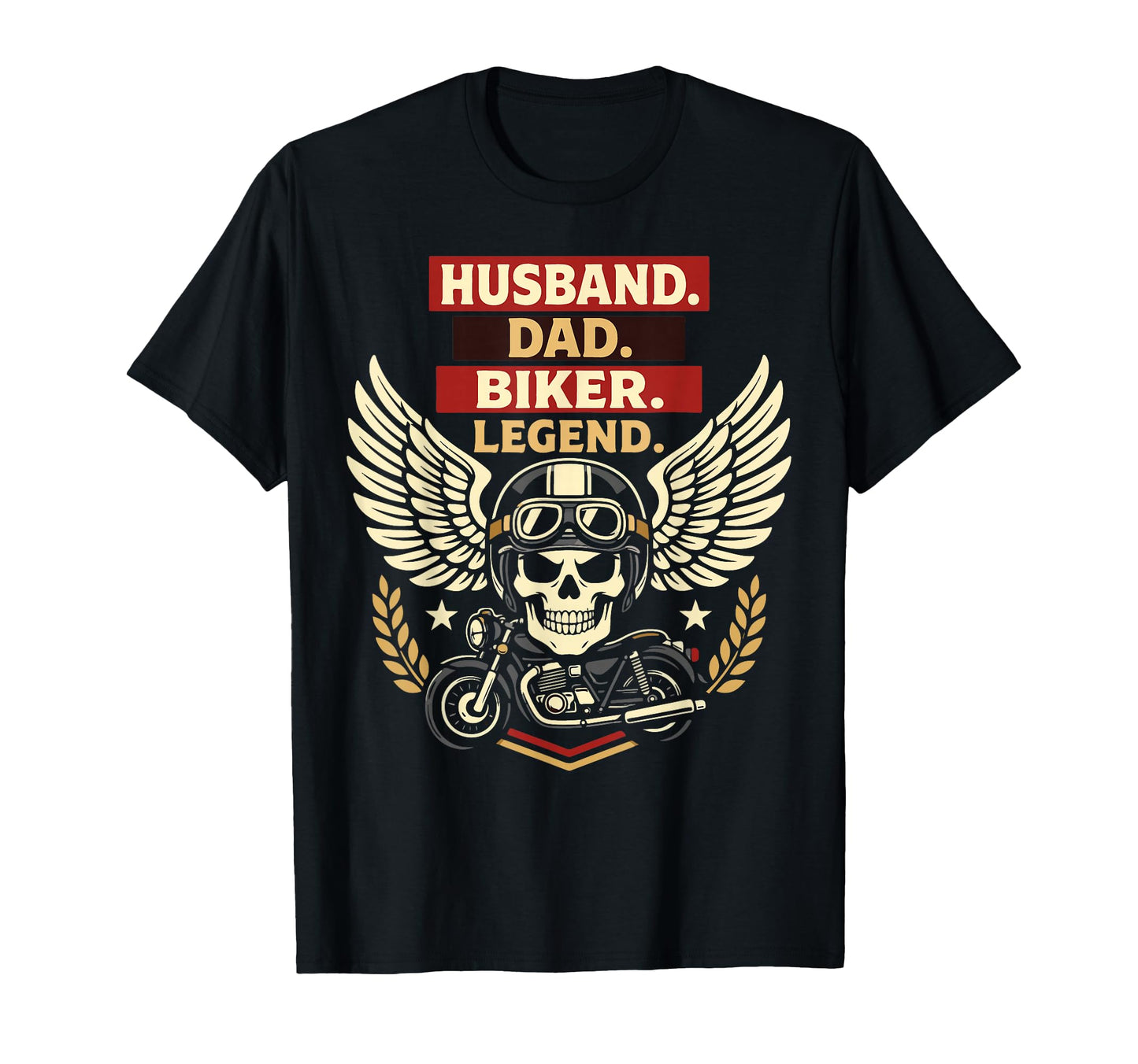 Motorcycle Biker Dad Husband Husband T-Shirt - Novelty Apparel for Adults - T-Shirt, Sweatshirt, Hoodie