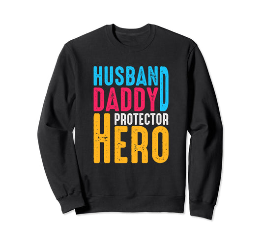 Best Dad Funny Father Daddy Husband Sweatshirt - Minimalist Print Unisex - T-Shirt, Sweatshirt, Hoodie