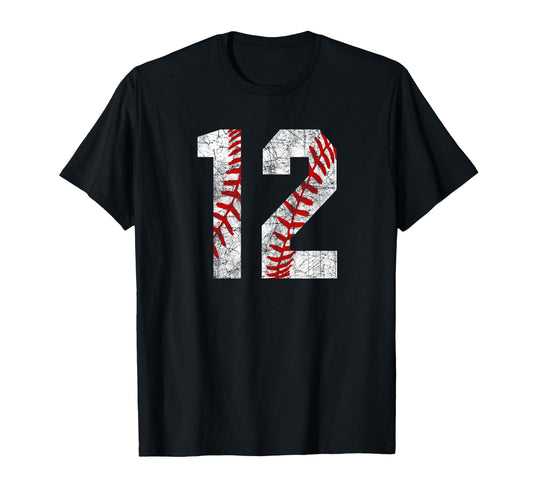 Baseball Mom 12 Jersey Baseball Favorite T-Shirt - Custom Art Print Unisex - T-Shirt, Sweatshirt, Hoodie