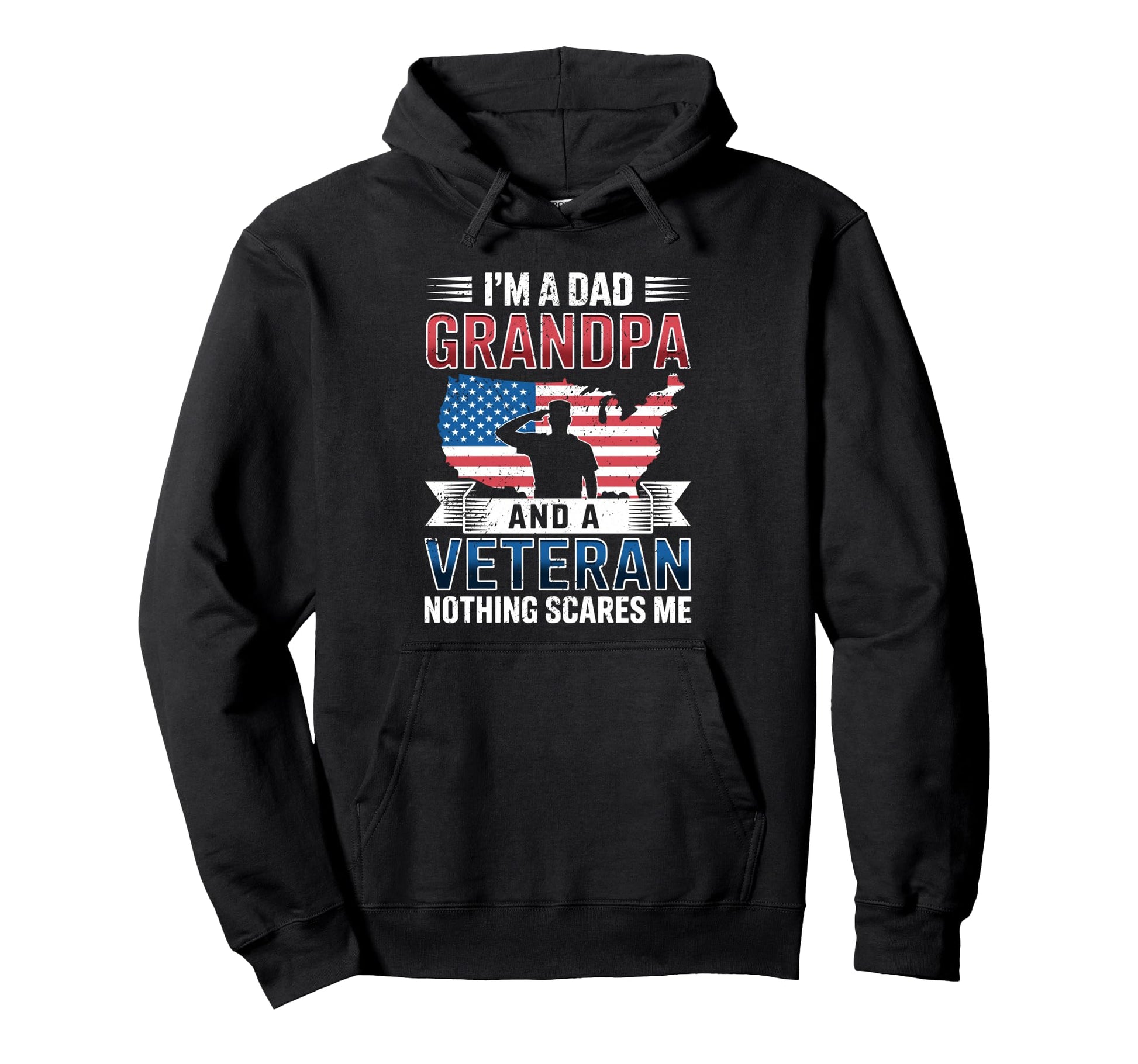Veteran Dad Grandpa Usa Flag Hoodie - Aesthetic Graphic Men Women - T-Shirt, Sweatshirt, Hoodie